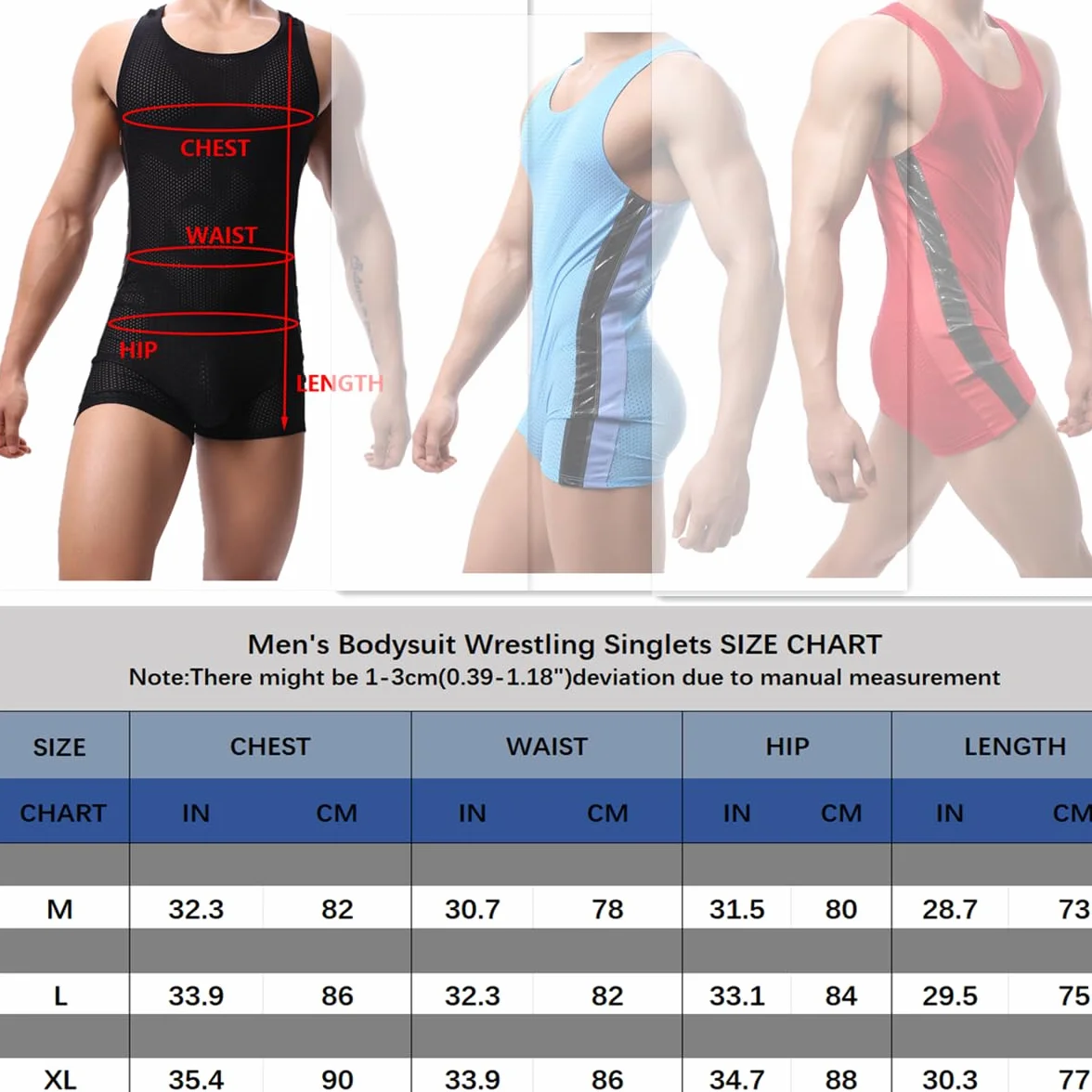 Męski podkoszulek zapaśniczy sportowy trykot body siłownia odzież sportowa podkoszulka, A-Czarny, XL