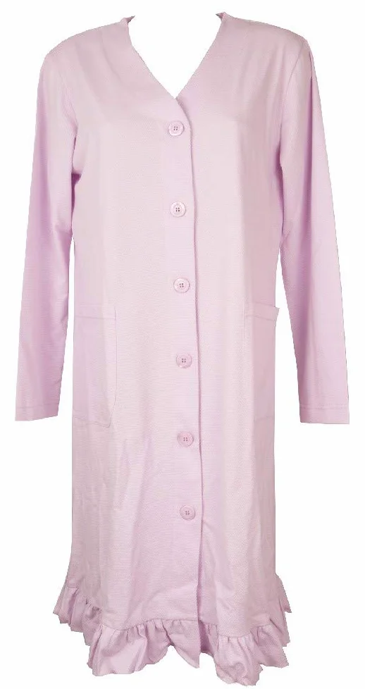 RAGNO Damski szlafrok z długim rękawem Dressing szlafrok bawełniany artykuł D472NR, 053 Glicine, 48