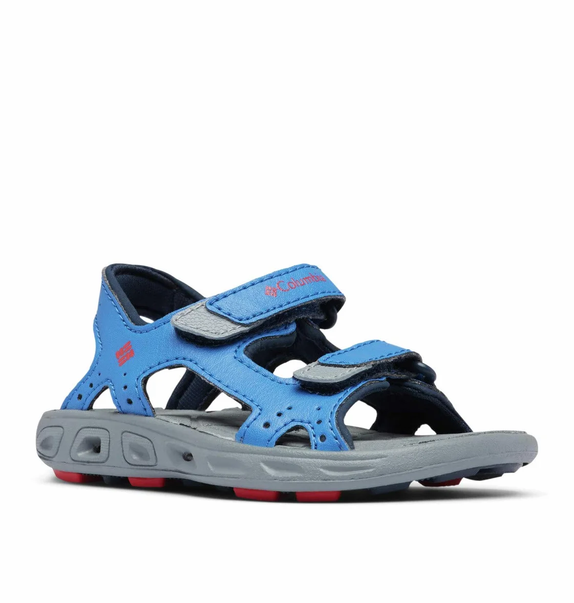Columbia Childrens Techsun Vent sandały trekkingowe dla dzieci, Niebieski Stormy Blue X Mountain Red, 37 EU