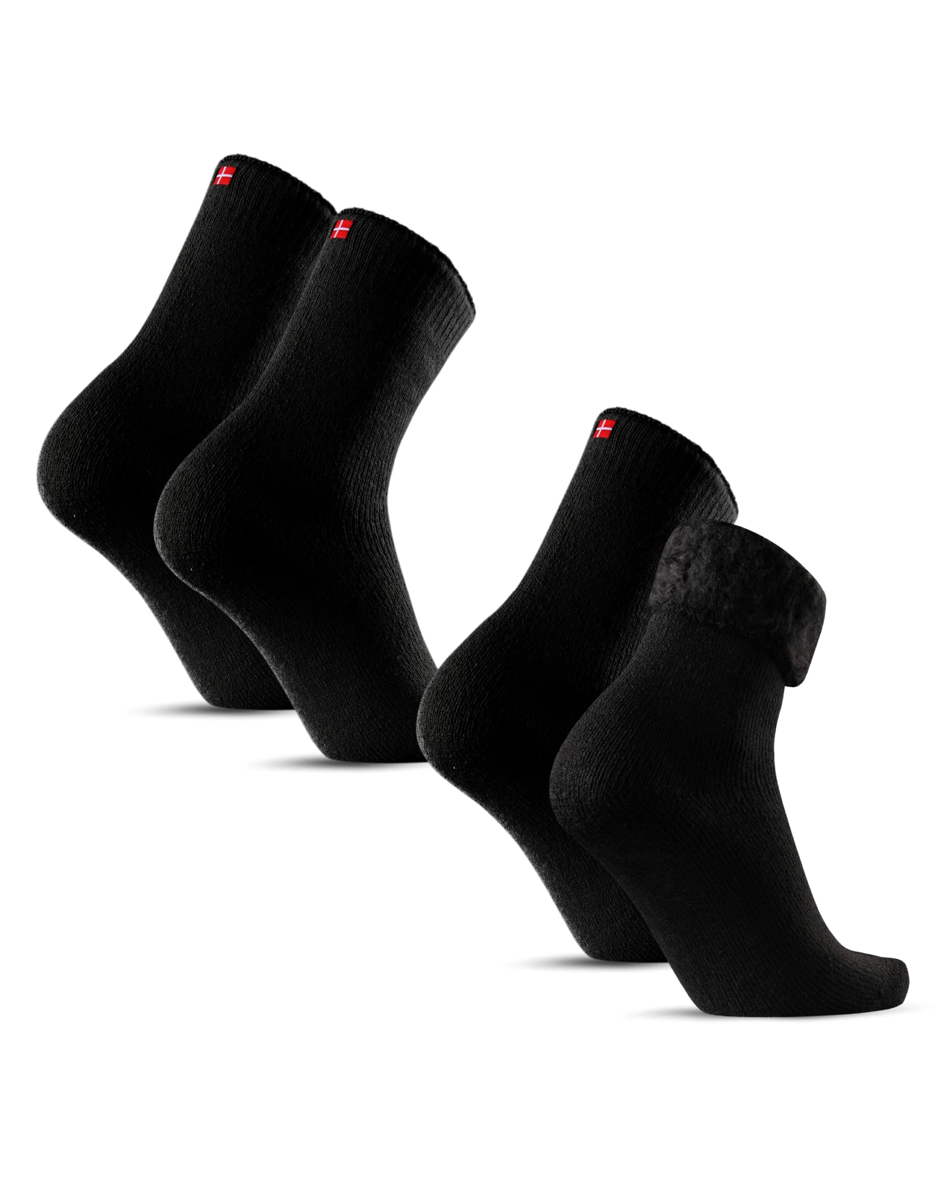 DANISH ENDURANCE Skarpety Termiczne Męskie i Damskie, Ocieplane, Termokatywne, Zimowe, Izolujące, Miękkie, Wygodne, 2-PACK