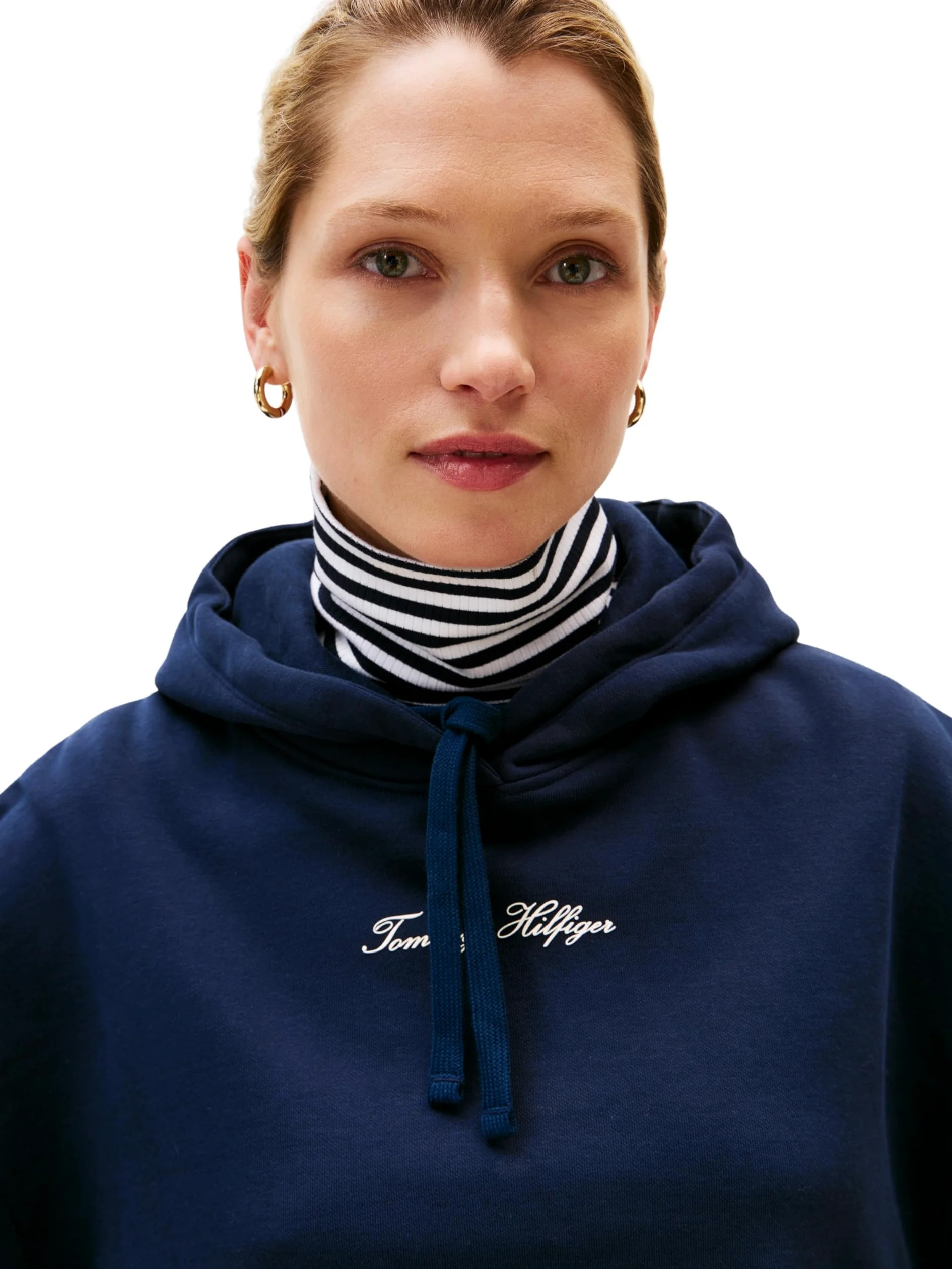 Tommy Hilfiger Bluza z kapturem Kobiety Classic Script Fleece Hoodie Ww0ww47459