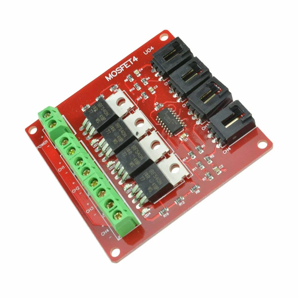 DollaTek 4 kana?y 4 trasy przycisk MOSFET IRF540 V2.0 do Arduino