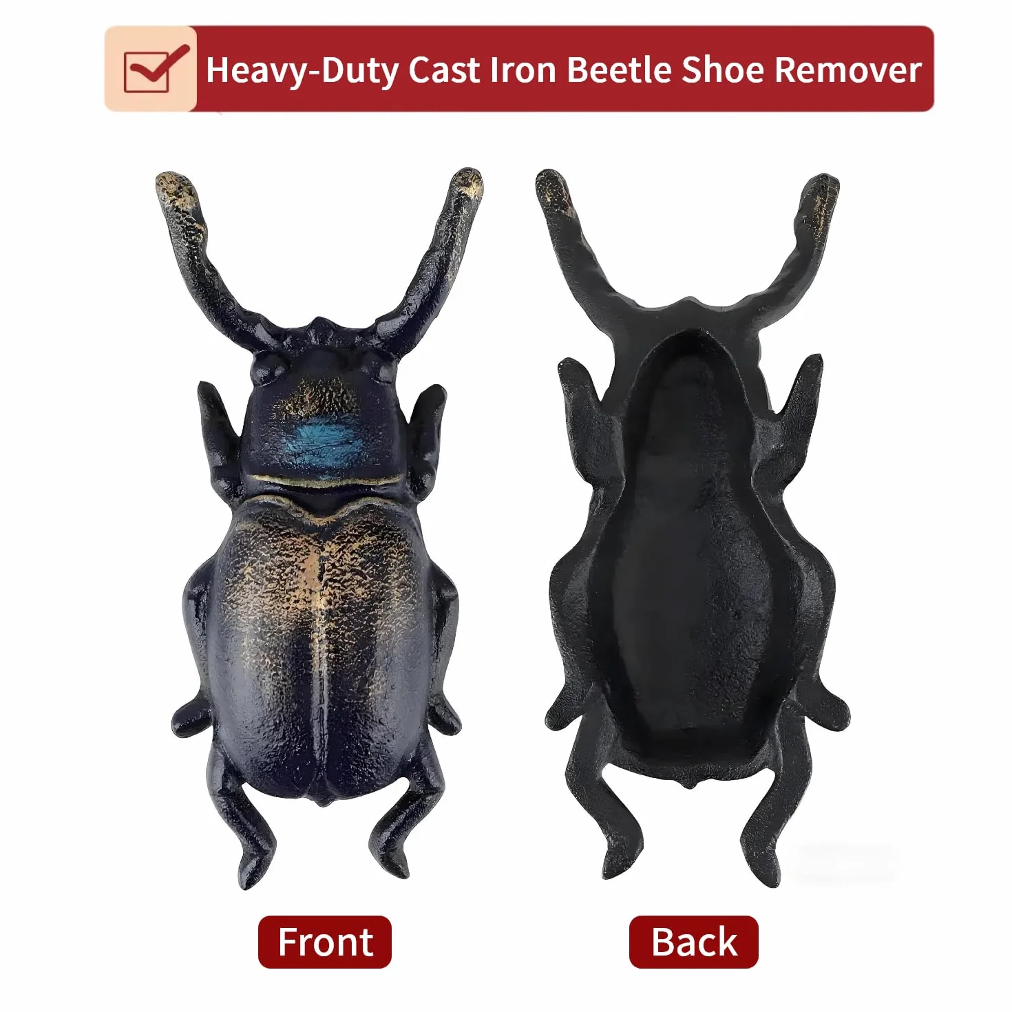 Beetle Narzędzie do usuwania butów, wytrzymały żeliwny podnośnik, ściągacz Coleoptera Welly do usuwania błotnistych kaloszy i butów