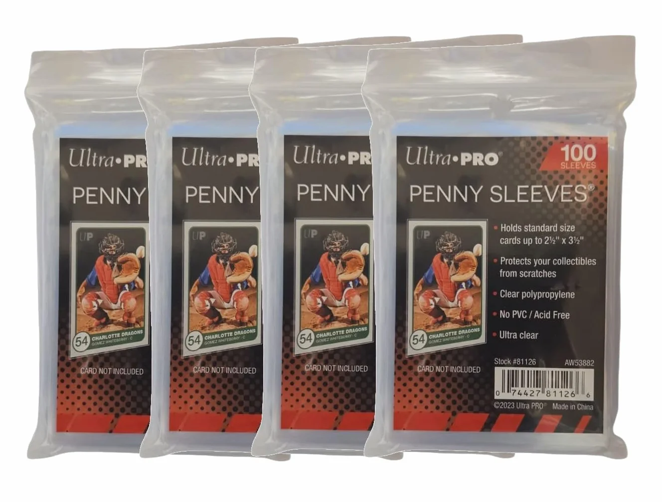 Ultra Pro Standard Regular Soft Penny folie na karty, przezroczyste koszulki na karty kolekcjonerskie, takie jak Pokemon, Magic Sport, standardowy rozmiar, 400 sztuk
