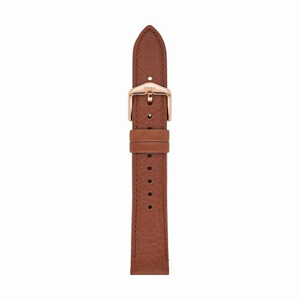 Fossil damski pasek 18 mm skóra stal nierdzewna silikon