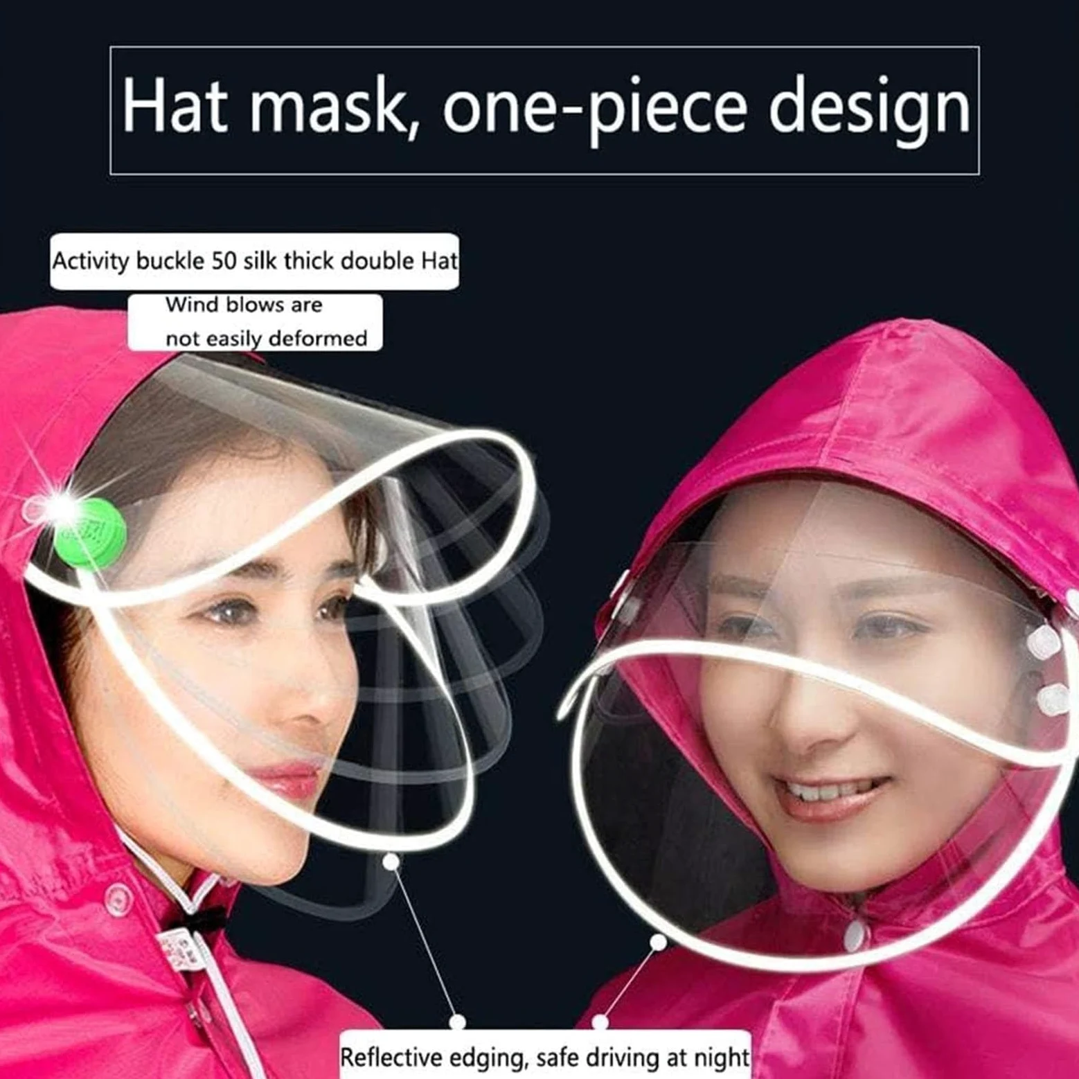Waterproof Rain Poncho Cycling Poncho, Elektryczna hulajnoga motocyklowa duża peleryna przeciwdeszczowa, jednoosobowa motocyklowa przeciwmgielna osłona przeciwdeszczowa ze szczelinami na lusterka(Gree