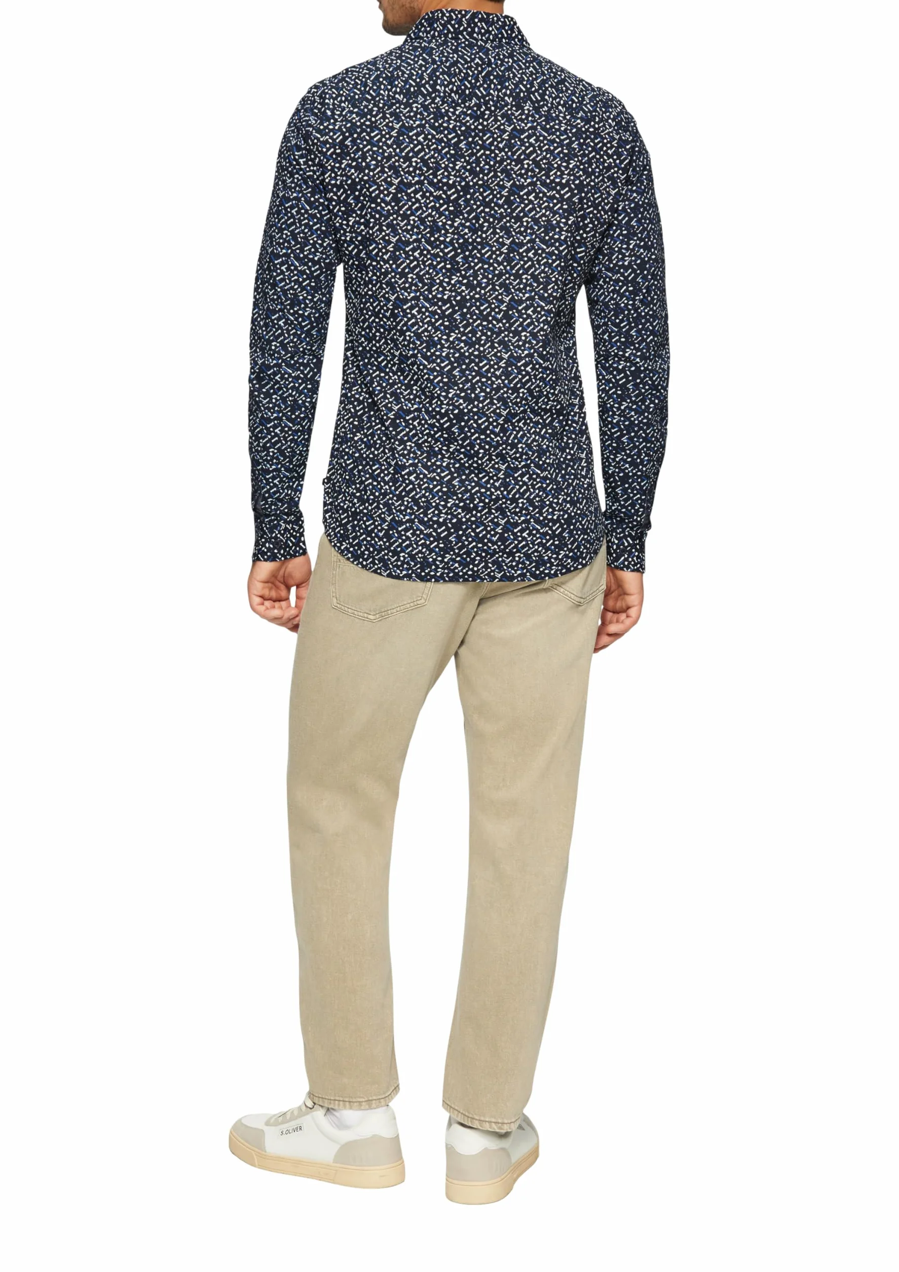 s.Oliver Slim Fit Wzorzysta koszula z popeliny 3XL