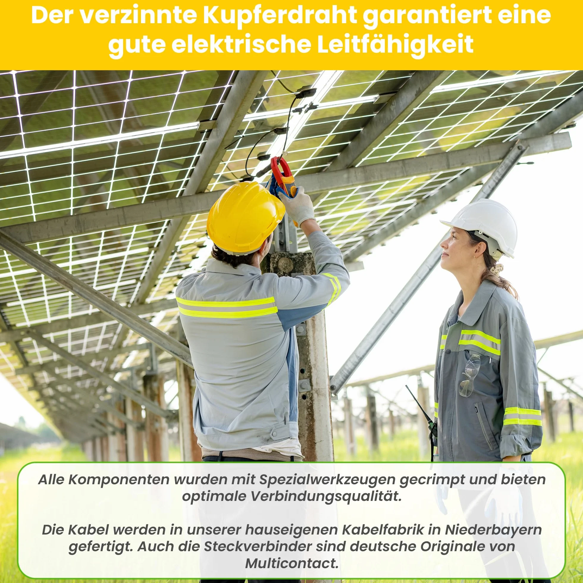 Offgridtec 1 m 4 mm² profesjonalny kabel połączeniowy z wtyczką PV