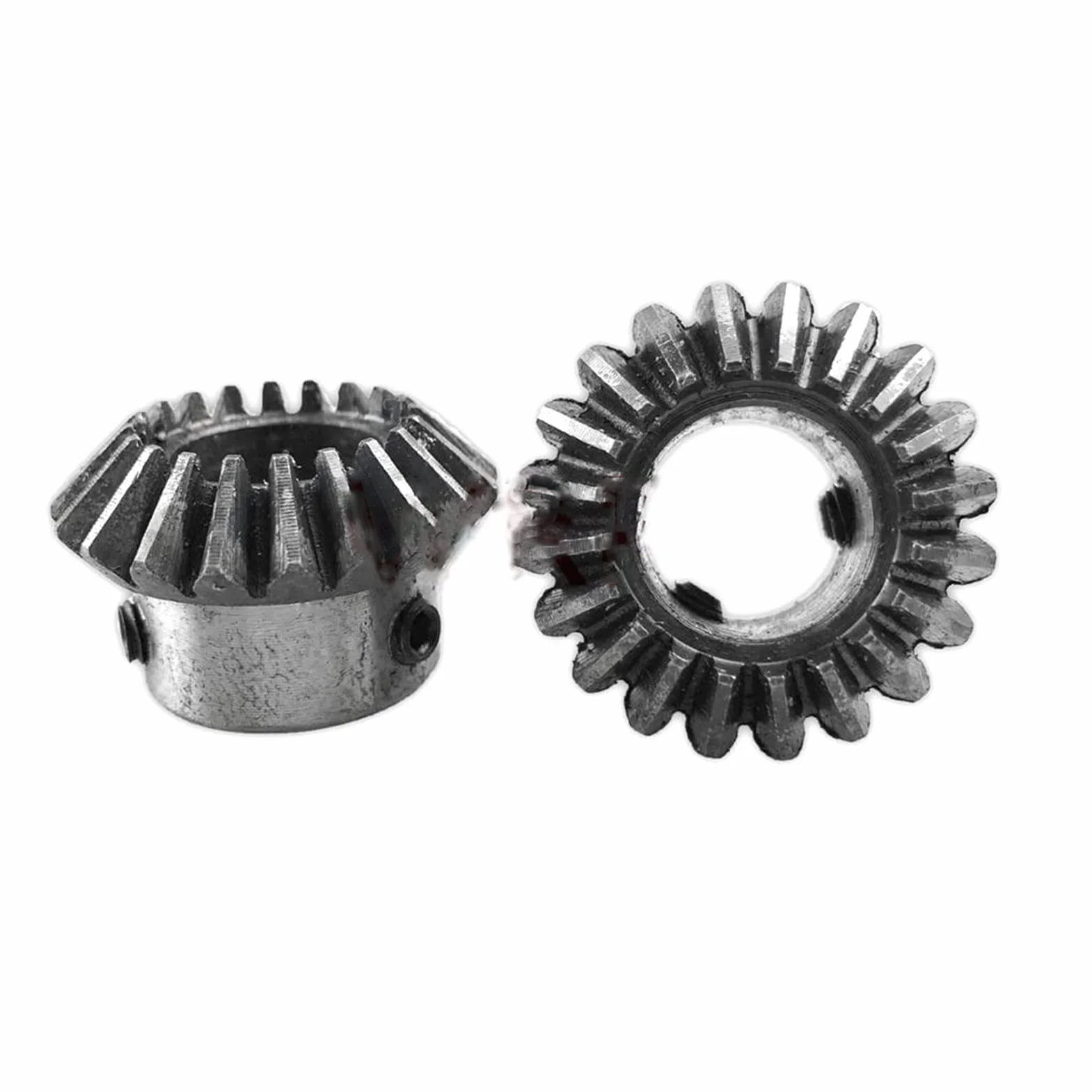 Koło zębate spiralne 1 szt. 1,5 moduł 20 zębów przekładnia stożkowa 8 mm 10 mm 12 mm 14 mm 15 mm wewnętrzny otwór przekładnia 1,5 m 20T spiralne przekładnie stożkowe do modelu DIY ślimak ścięcia samochodu (kolor: 20 zębów, rozmiar: otwór 10 mm)