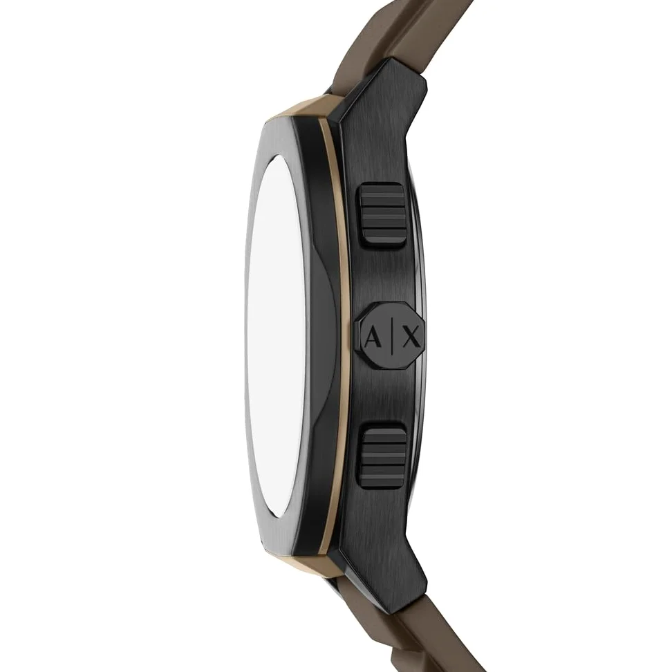 Armani Exchange AX4293 męski czarny zegarek ze stali nierdzewnej 44 mm