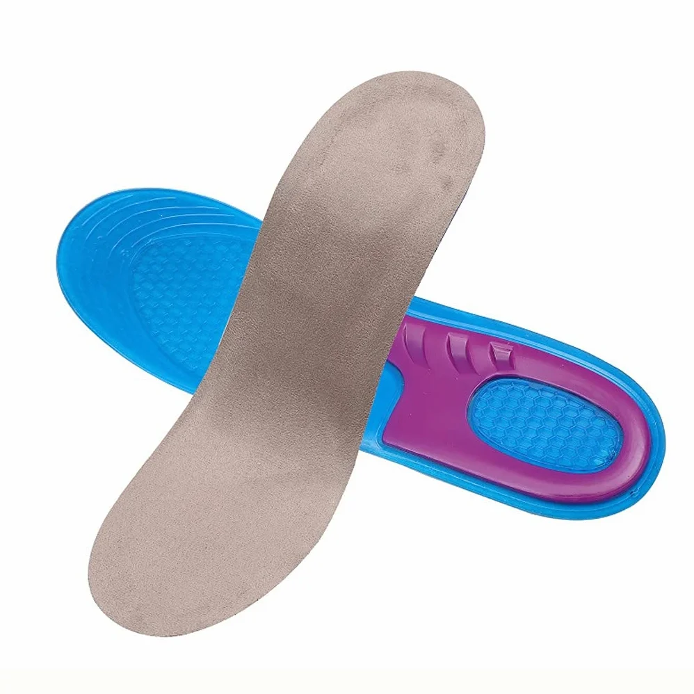 Silikonowa wkładka masująca Arch Support Ortopedyczne wkładki silikonowe do butów Męskie wkładki do butów Antypoślizgowy żel Sport (rozmiar: L EU 44-50)