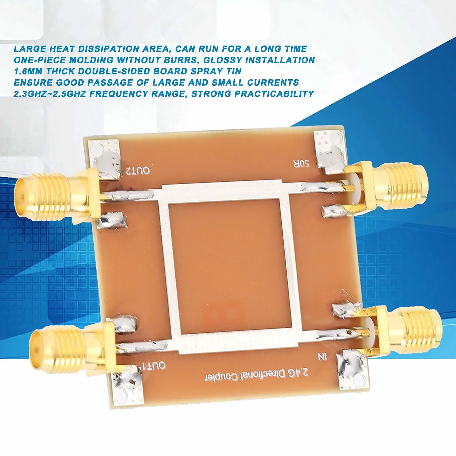 Moduł Dzielnika Mocy Moduł Dzielnika Mocy 2,3-2,5 GHz Moduł Sprzęgacza Kierunkowego Mostka Mikropaskowego Elementy Testowe Obwodu