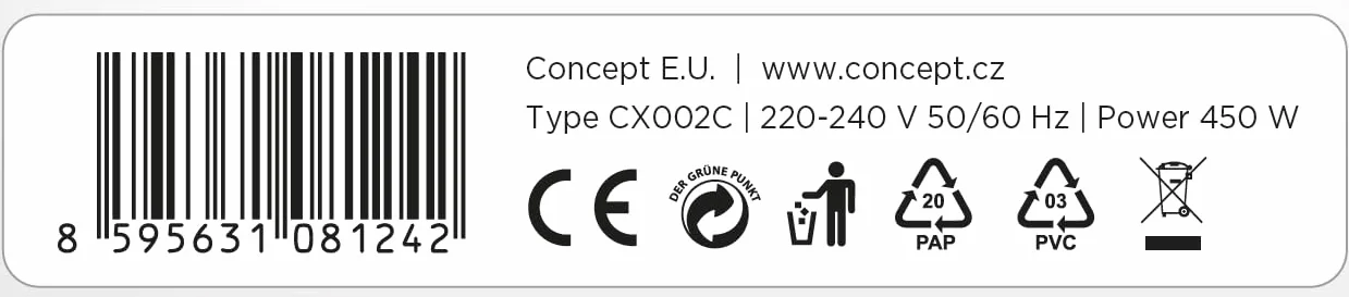 Concept TP2010 DEEPCLEAN środek do czyszczenia dywanów 450 W