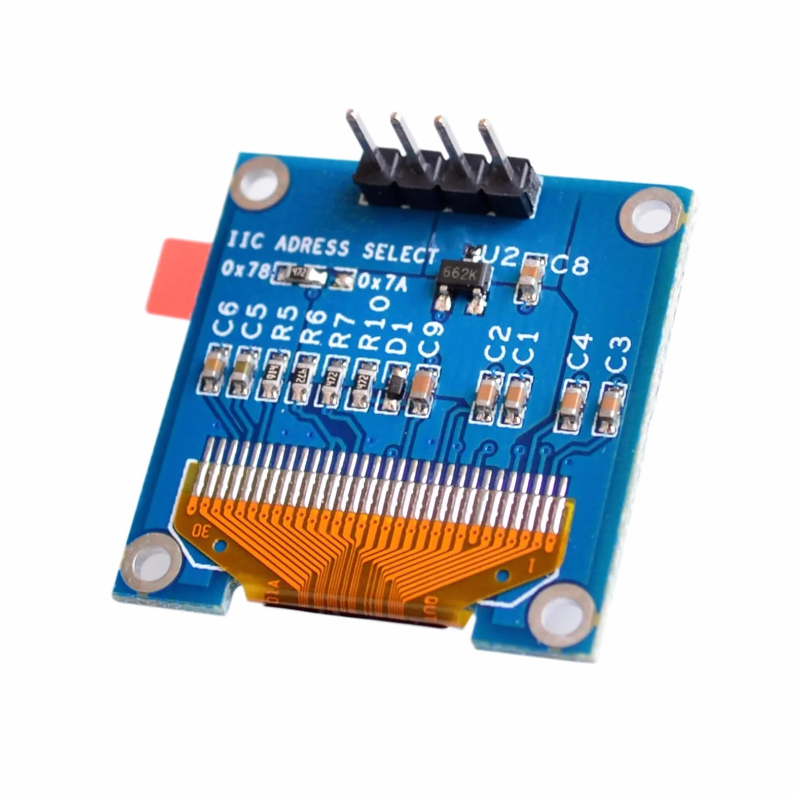 2 sztuki 1,3 cala IIC I2C seryjny 128 x 64 SSH1106 OLED LCD moduł LCD do Arduino AVR PIC STM32 - niebieskie napisy