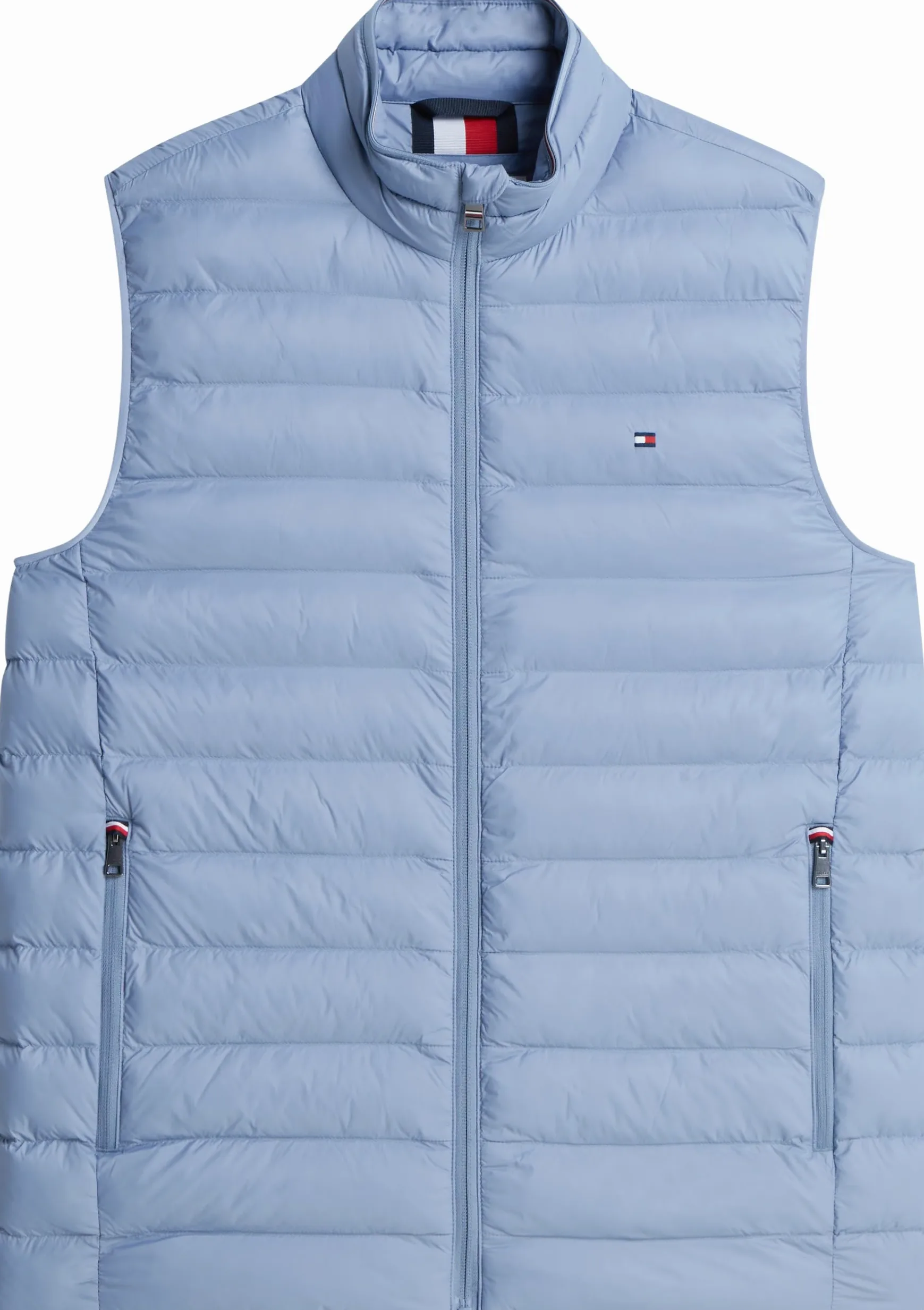 Tommy Hilfiger Męska kamizelka z recyklingu MW0MW37677, niebieska, XL, NIEBIESKI (Brisk Blue), XL