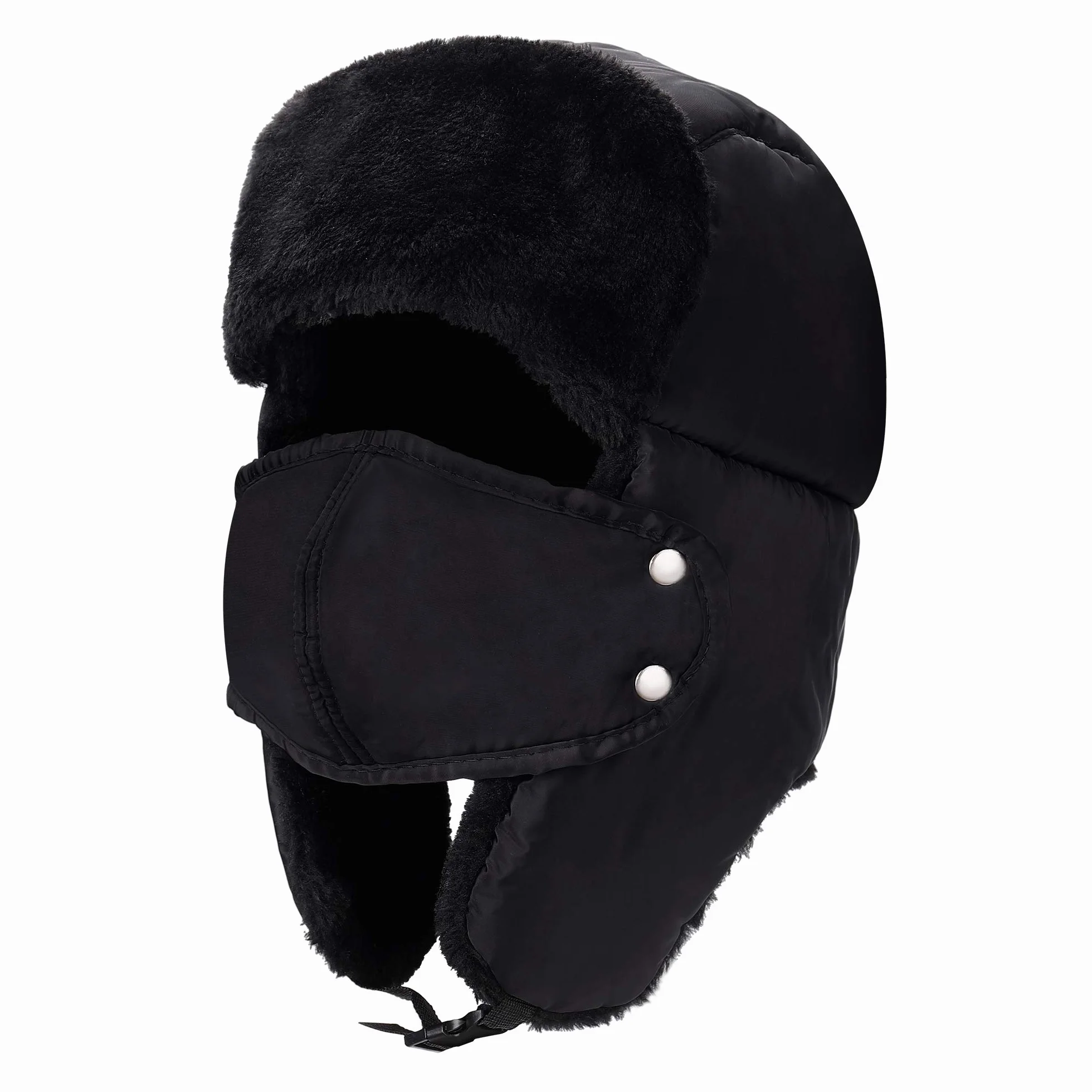 MaoXinTek Unisex czapka zimowa z nausznikami, futrzana czapka ze sztucznego futra, czapka lotnicza; utrzymuje ciepło podczas jazdy na nartach, łyżwach i innych aktywności na świeżym powietrzu