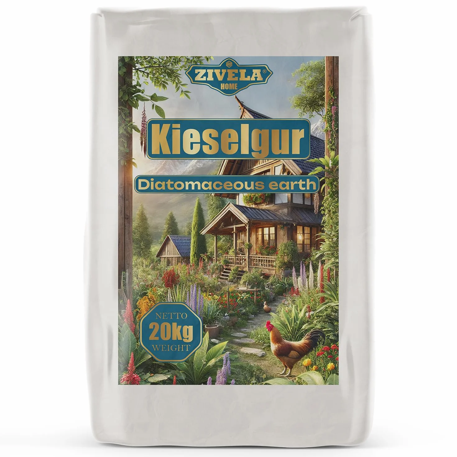 Ziemia okrzemkowa dla kur 20 kg – 100% naturalna ziemia okrzemkowa, drobna do ogrodnictwa, zastosowań technicznych i hodowli zwierząt, bezpieczna i skuteczna w walce ze szkodnikami – idealna do