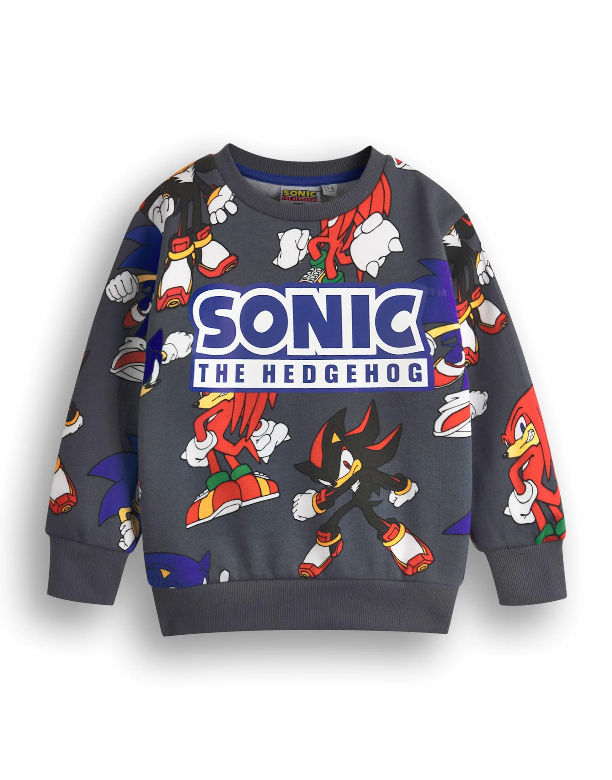 Sonic The Hedgehog Zestaw bluz i spodenek chłopięcych | Dziecięcy sweter z graficznym nadrukiem na całej powierzchni i dopasowanymi spodniami | Strój odzieżowy Shadow Knuckles dla graczy