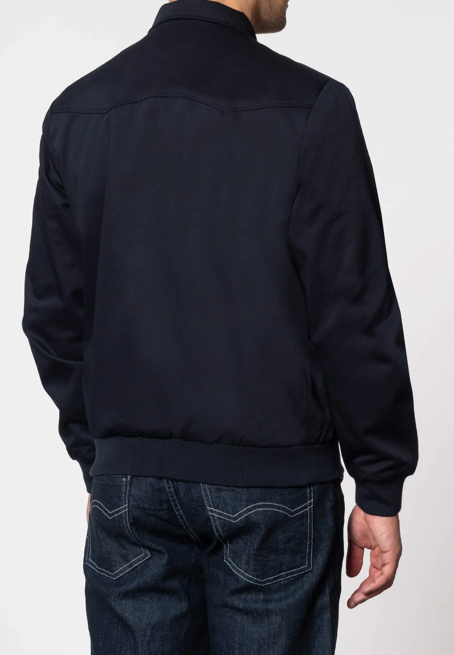 Merc Mężczyźni Harrington Kurtka, Niebieski, XL