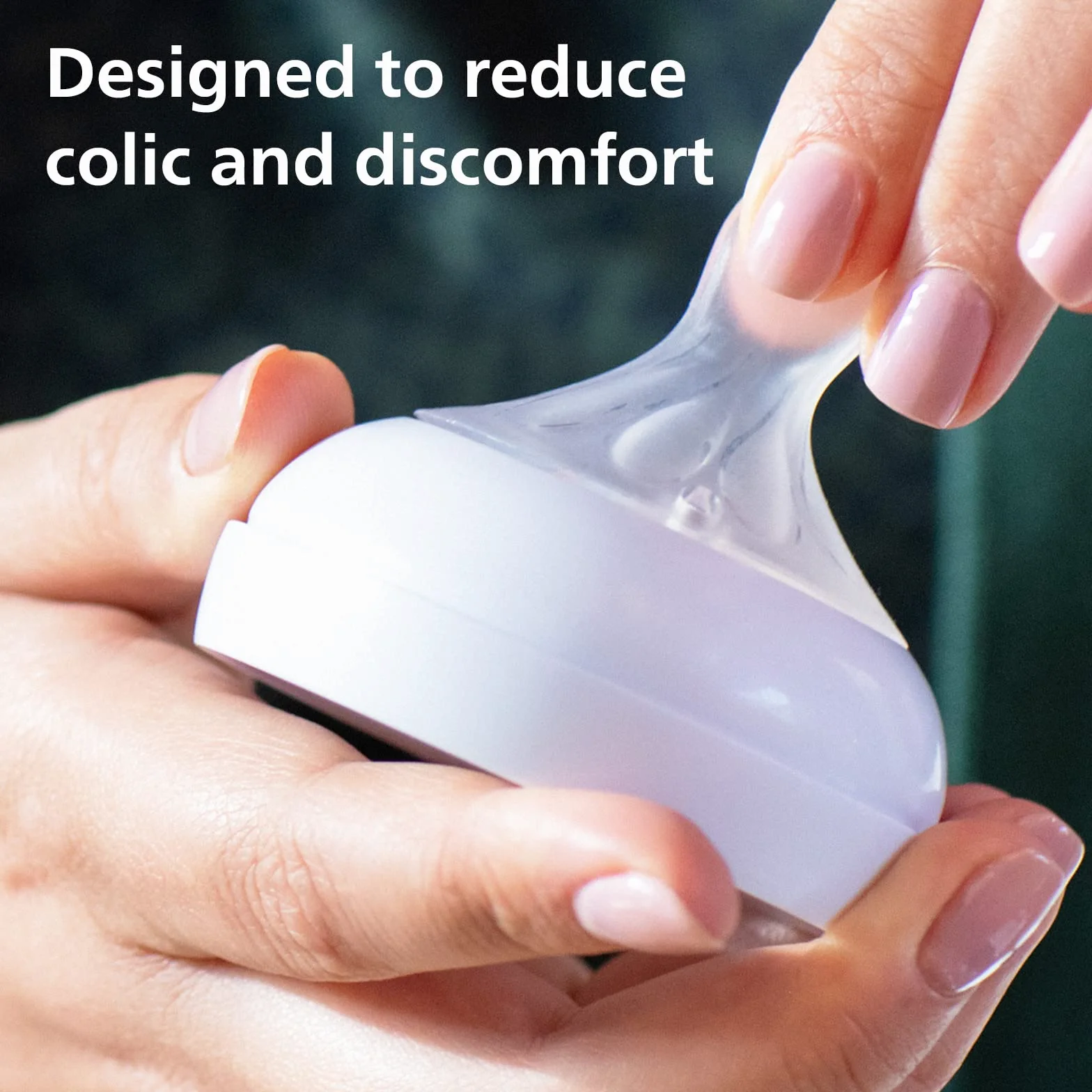 Philips Avent Responsywny smoczek do karmienia Natural 6m+, 2 szt. (model SCY965/02),Wypływ 5-6m+ (Packaging may vary)