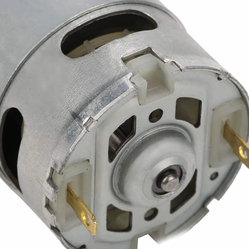 Silnik DC 90W Dwubiegowy do Wiertarki Elektrycznej i Wentylatorów 12V 16,8V 25V Przekładnia 12-Zębowa Silnik Uniwersalny Silnik do Narzędzi Elektrycznych Silnik Przemysłowy
