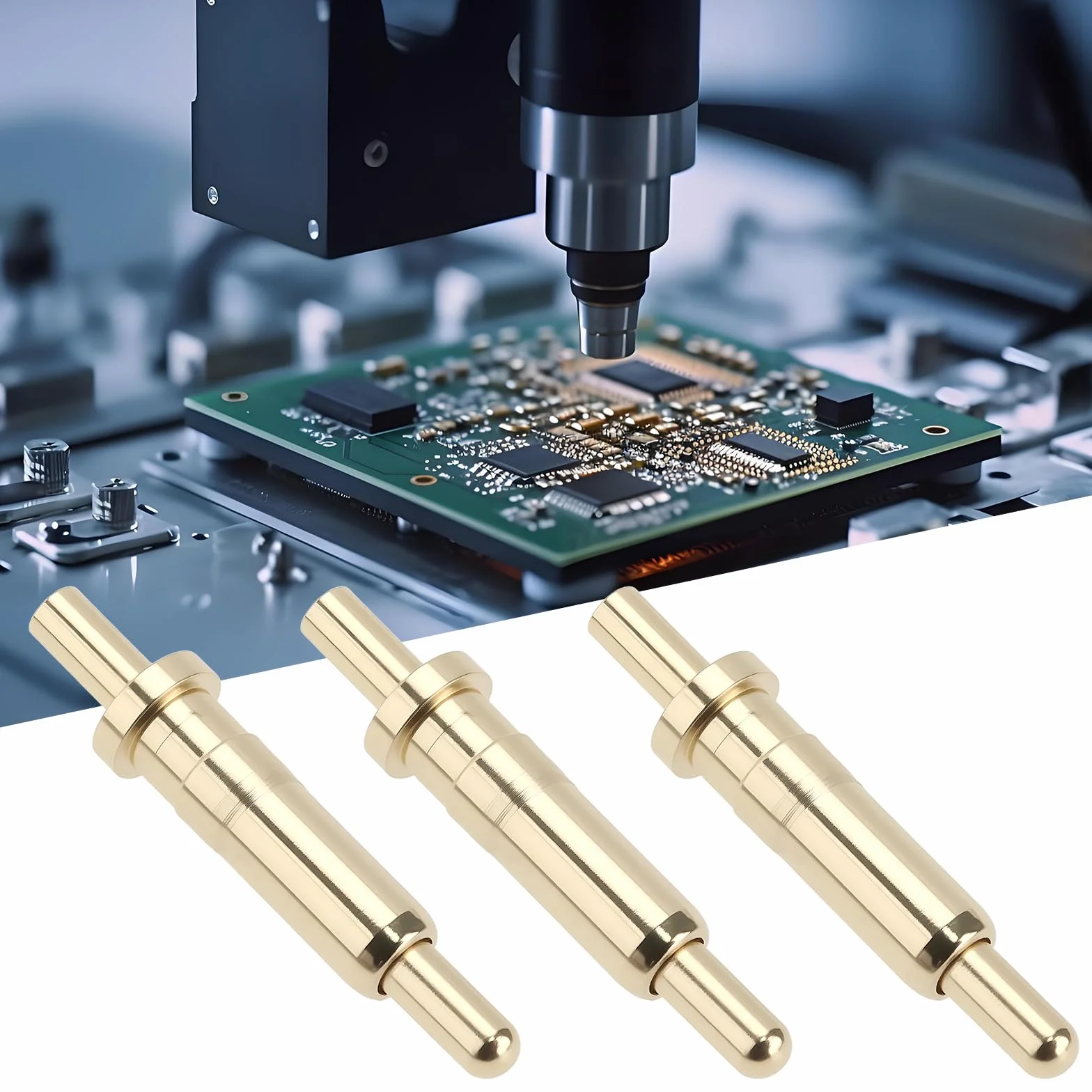 100 szt. 9,5 mm sondy do testu prądu Pogo Pins Złącze 24 V DC 1,5 A do telefonów komórkowych, komunikacji, motoryzacji