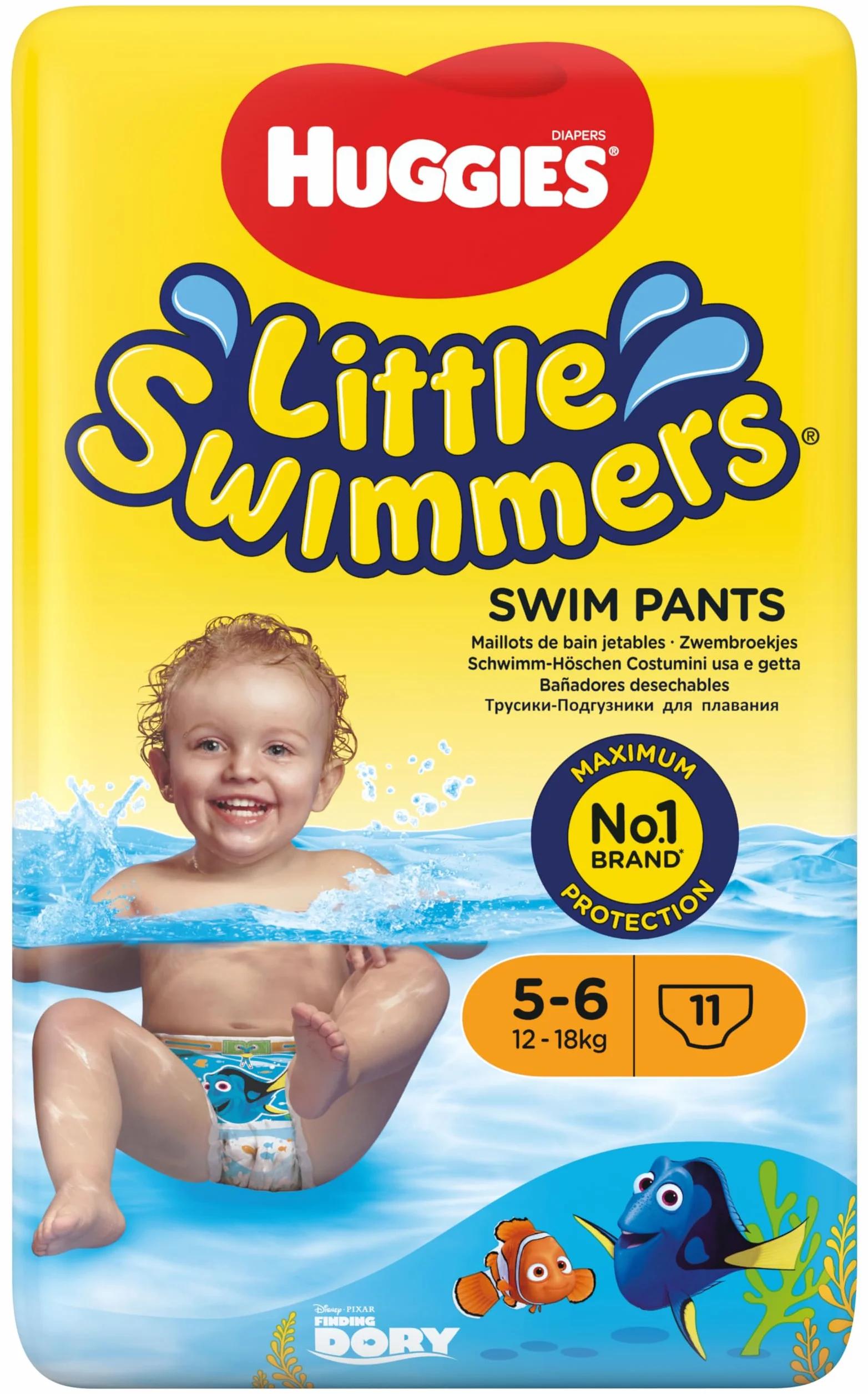 Huggies Little Swimmers Pieluchy do Pływania, Rozmiar 5-6