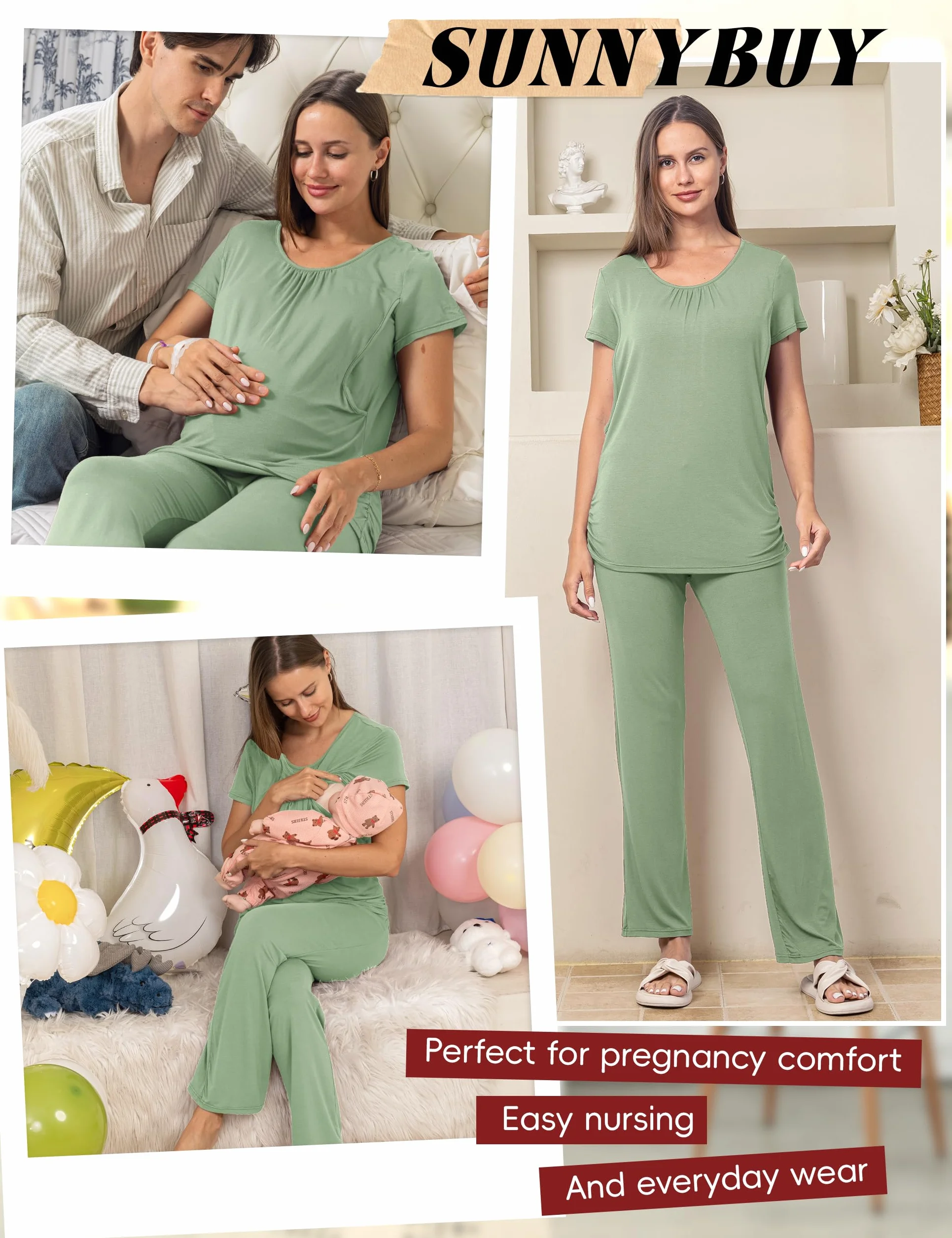 SUNNYBUY Pidżama — zestaw Kobiety Soft