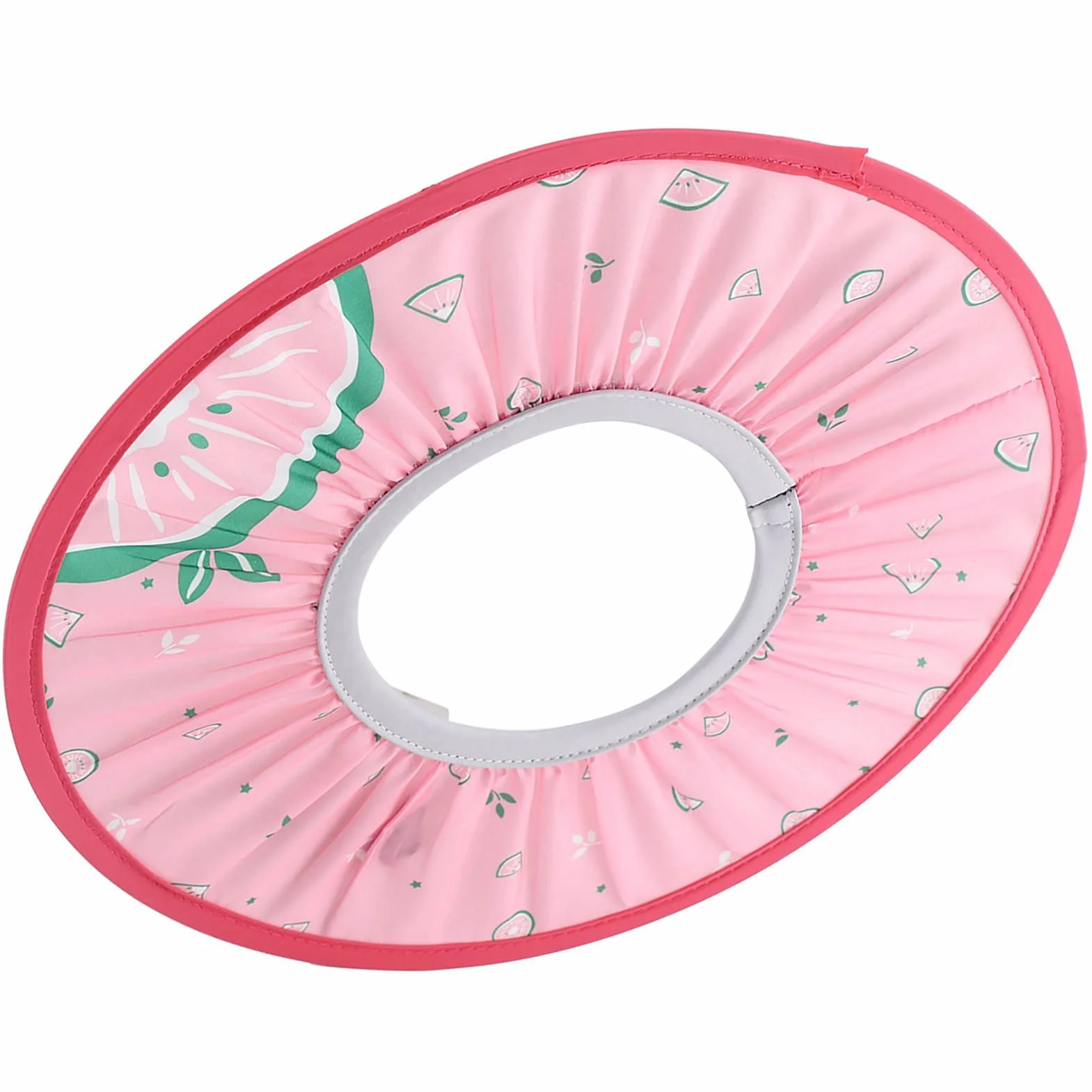 Czapka z Daszkiem dla Niemowląt, Czepek do Kąpieli z Daszkiem do Prania (PINK)