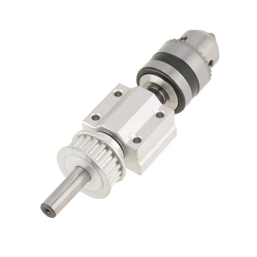 0. 005 mm Unpowered Spindle Tokarka Prasa Silnik Chuck Wiertarka Wrzeciono Mini Rozmiar Wysoka precyzja do wiertarki stołowej DIY wiertarki Narzędzia ręczne