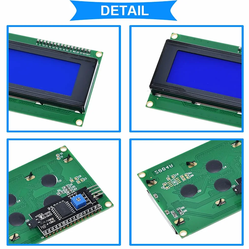 IIC/I2C/TWI Serial 2004 20 x 4 LCD wyświetlacz wyświetlacz niebieskie podświetlenie dla Arduino UNO
