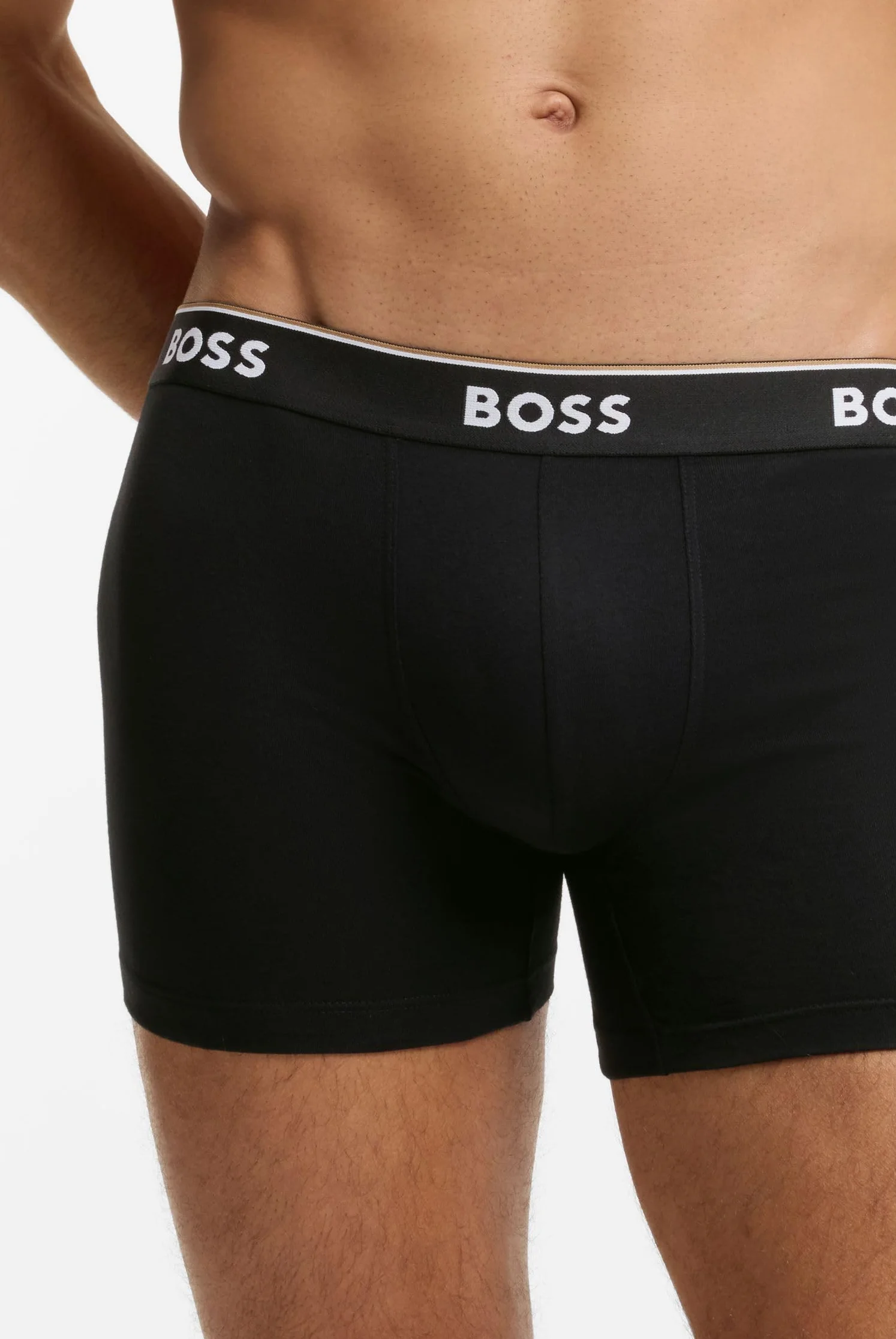 Boss Mężczyźni Brief Bokserki, Szary, L
