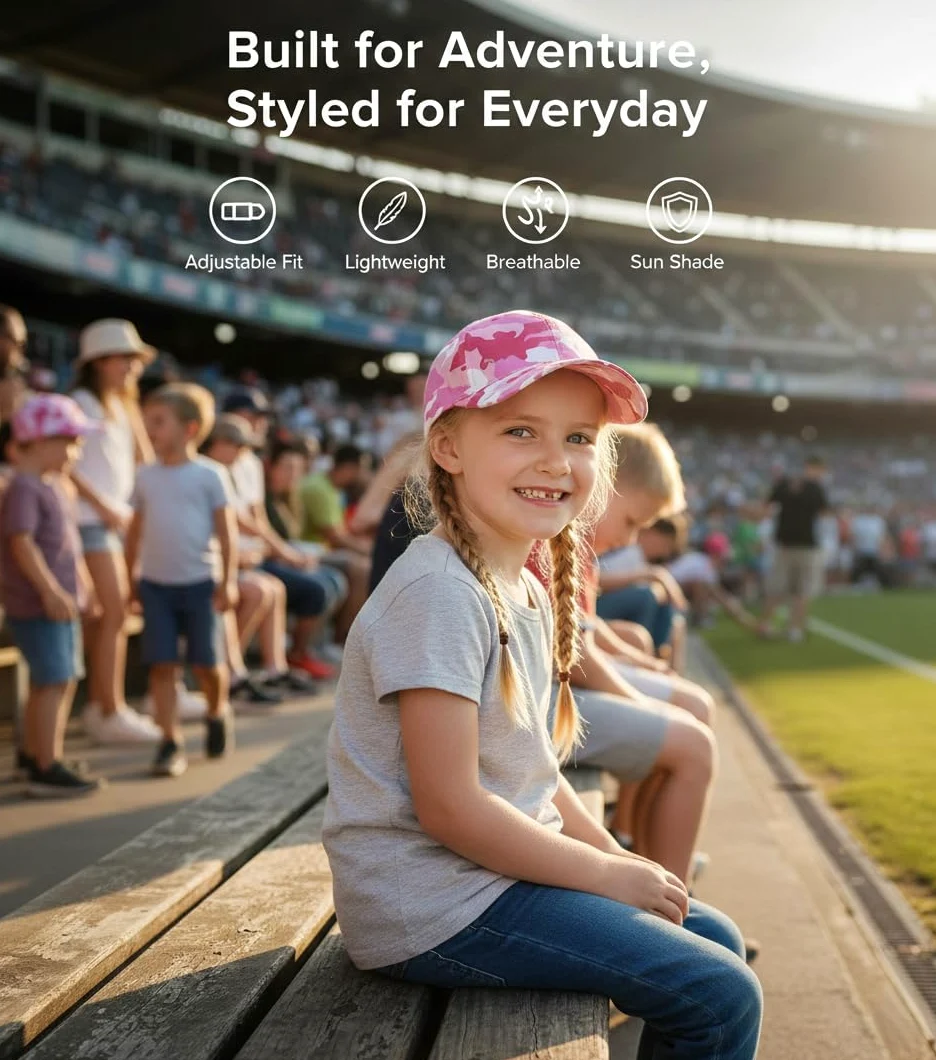 A2Z 4 Kids Dziewczęca czapka z daszkiem czapka z daszkiem trucker ochrona przeciwsłoneczna jednolity kolor oddychająca tkanina wygodne dopasowanie do codziennego noszenia lekkie sportowe nakrycia