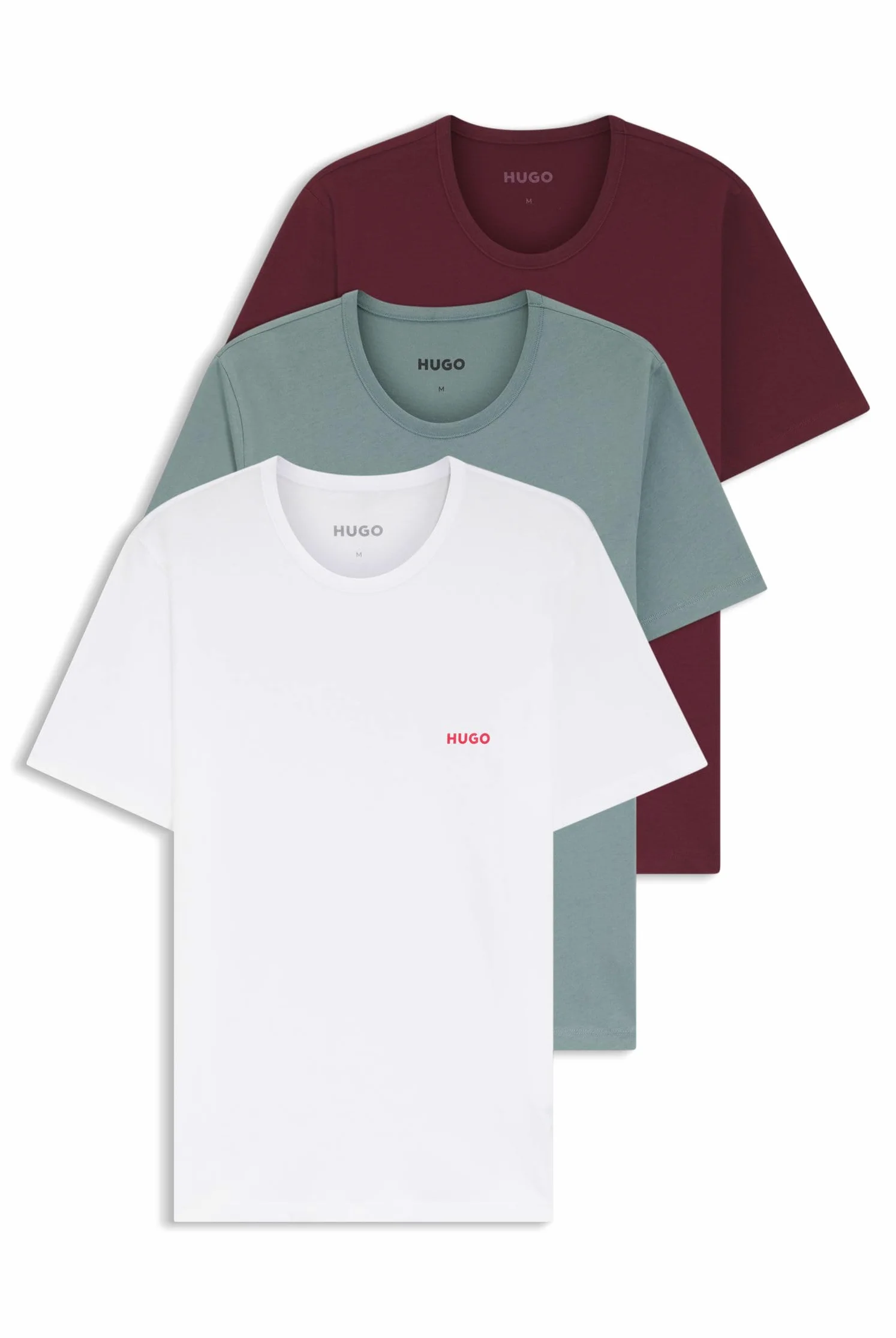 HUGO Koszulka Mężczyźni T-shirt Rn Triplet P