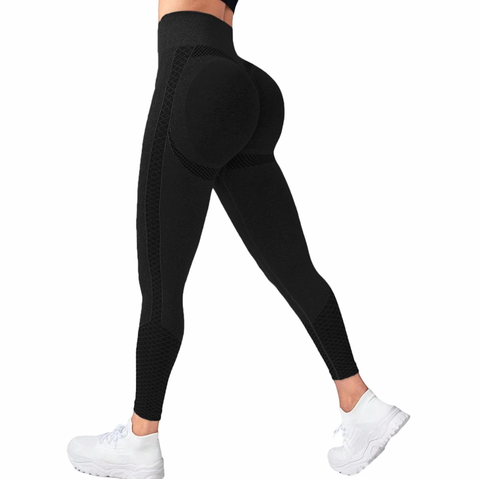 Damskie legginsy sportowe Push Up Booty Scrunch Legginsy wyszczuplające spodnie na siłownię z wysokim stanem matowe bezszwowe legginsy antycellulitowe joga fitness