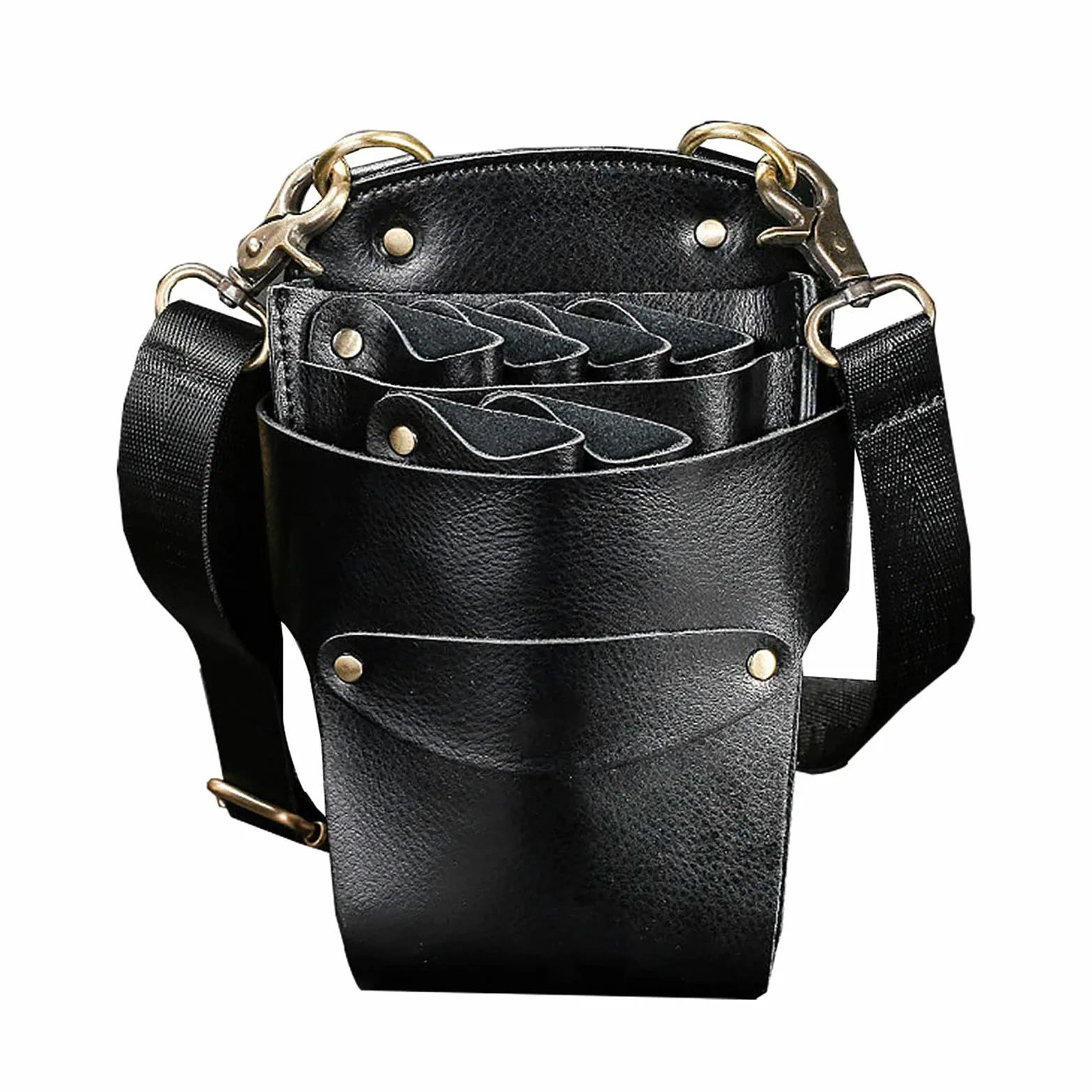 torba biodrowa dla stylistów fryzur, Narzędzia fryzjerskie Zestaw nożyczek Etui Nożyczki(Black)