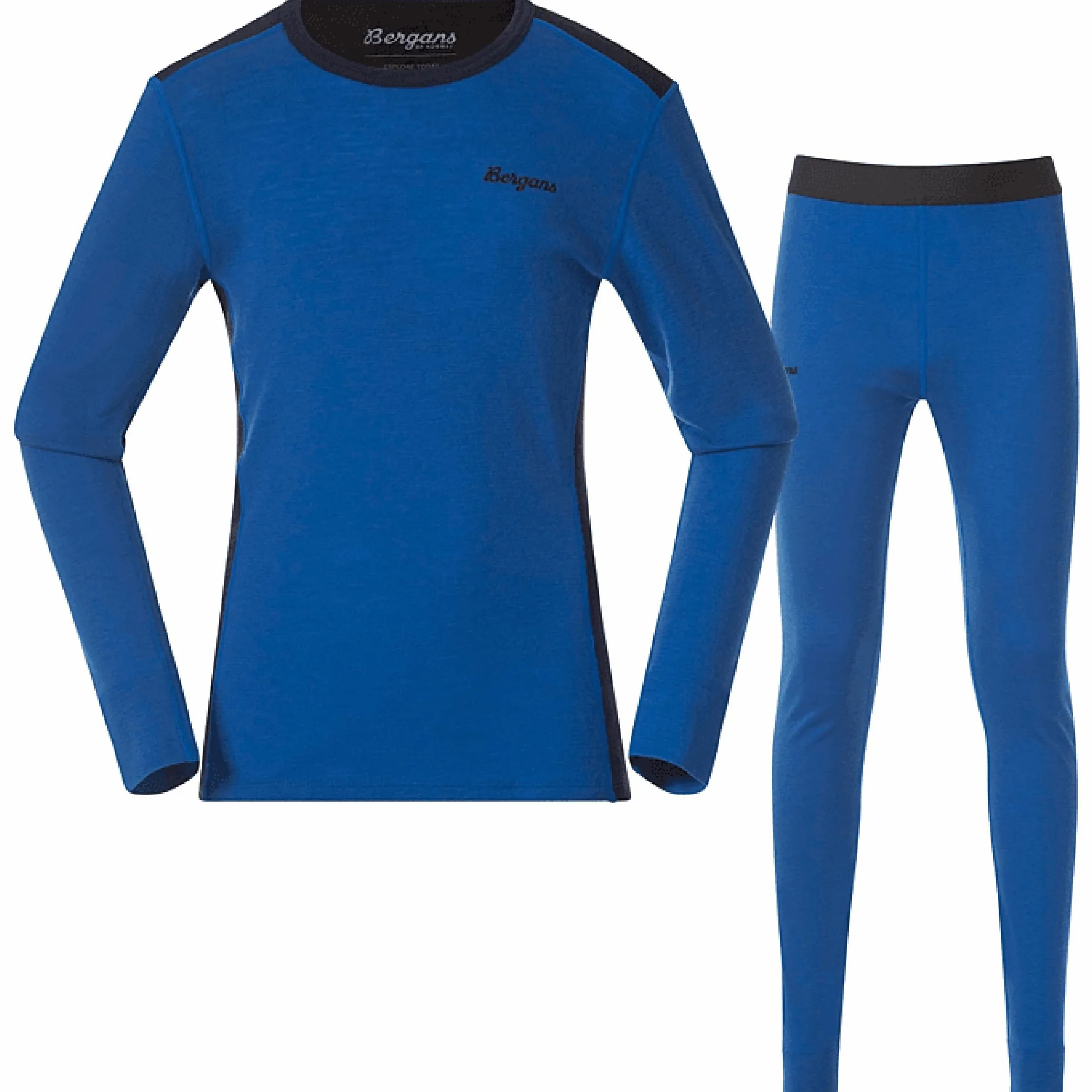 Bergans Uniwersalny zestaw bielizny dziecięcej z merynosów, Space Blue-Navy Blue, 140