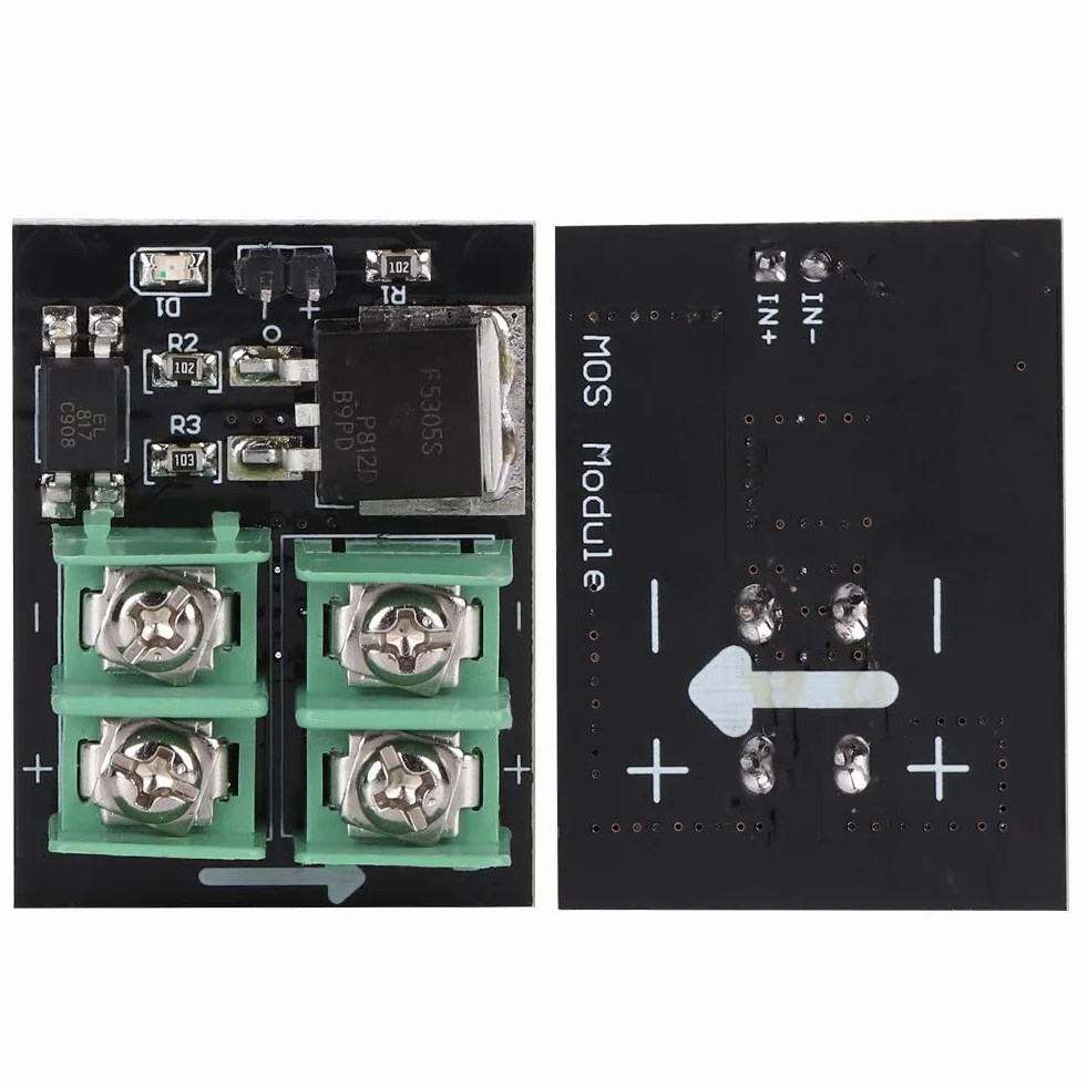 Moduł przełączający MOSFET niskiego napięcia MOSFET 3 V 5 V Sterowanie niskonapięciowe 12 V, 24 V, 36 V, moduł tranzystora polowego