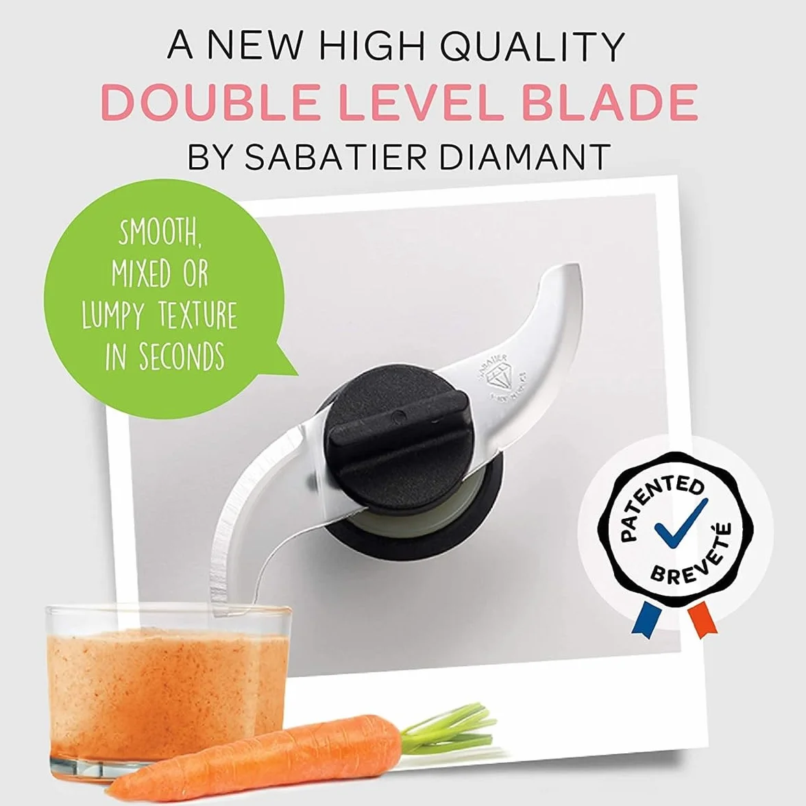 Béaba - Babycook Neo - Baby Food Maker - 4 w 1: Food Processor, Blender and Cooker - Soft Steamer Cooking - Quick Homemade Baby Food - Wyprodukowano we Francji - Szklana miska - Stal nierdzewna Tub -