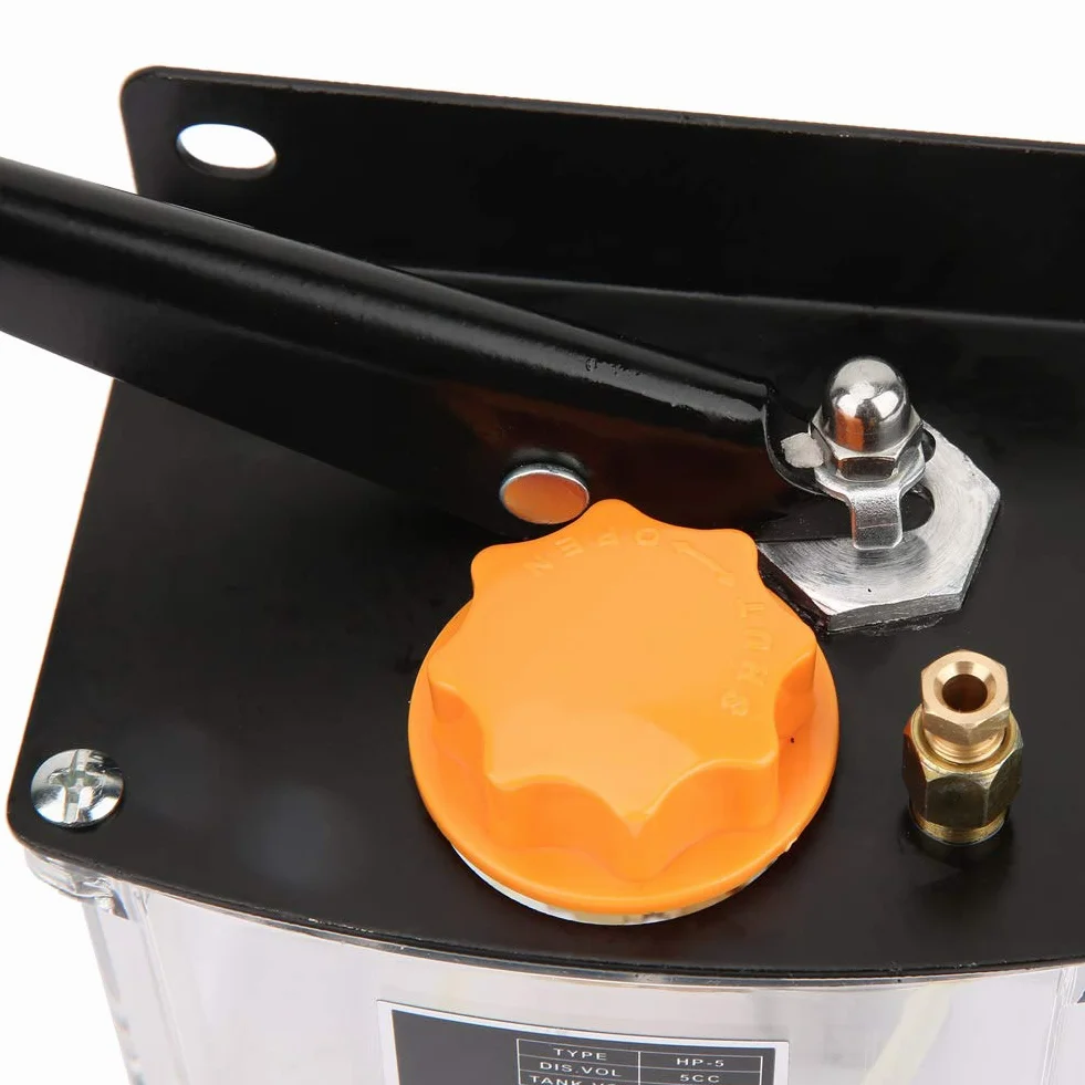 Ręczna pompa smarowa, -5L lewa pompa smarowa 650CC do obrabiarek CNC, centrum obróbki, linii produkcyjnej
