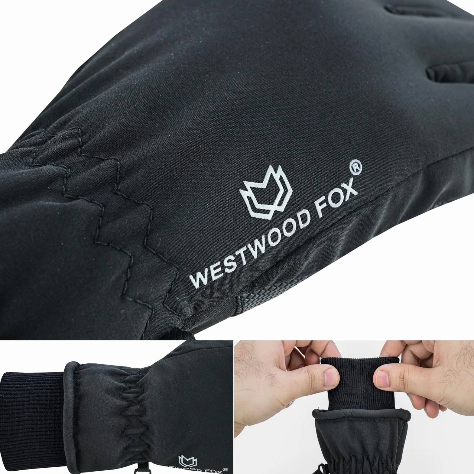 WESTWOOD FOX Wodoodporne rękawice zimowe ekran dotykowy antypoślizgowe