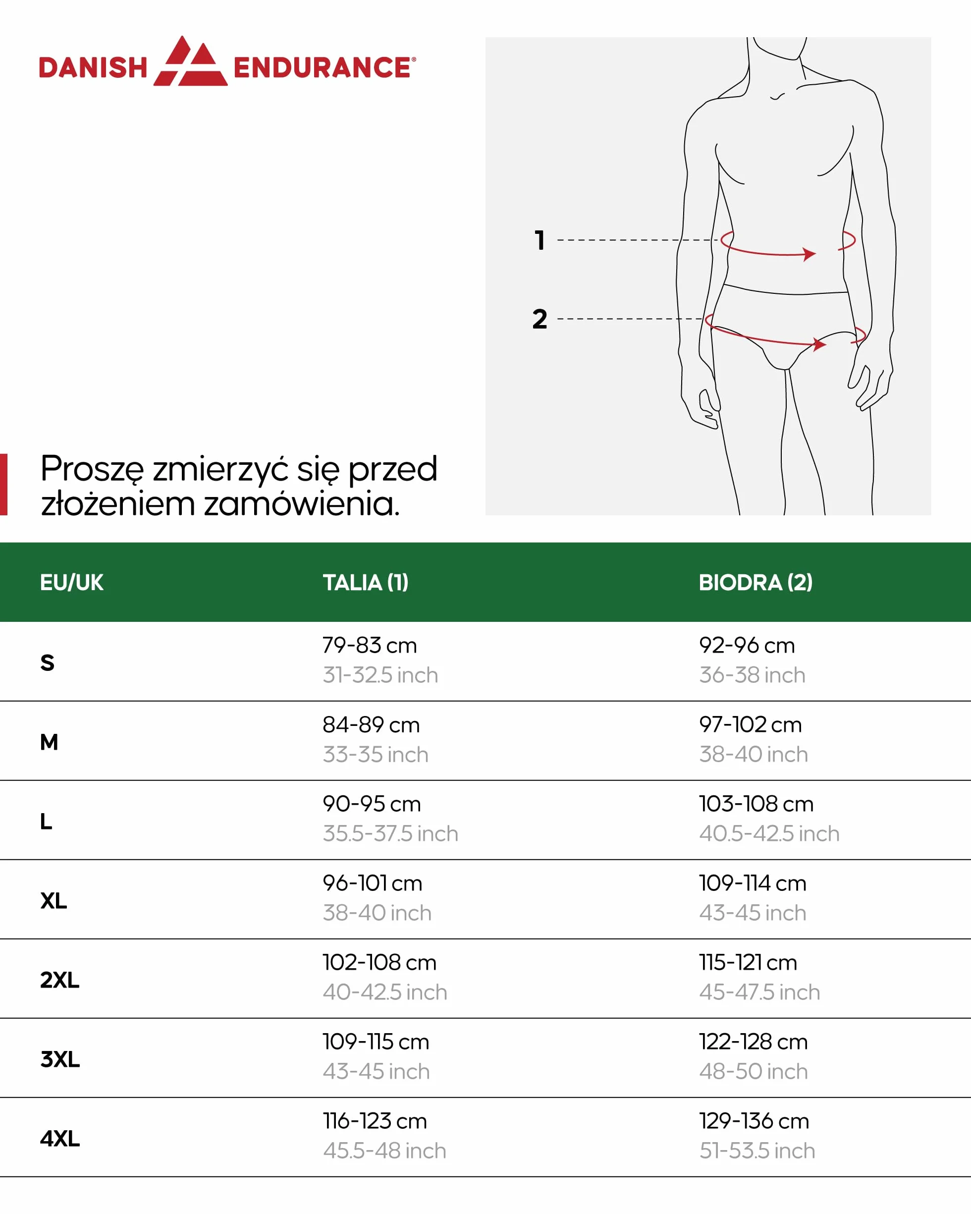 DANISH ENDURANCE Bambusowe Bokserki Męskie 3-PACK