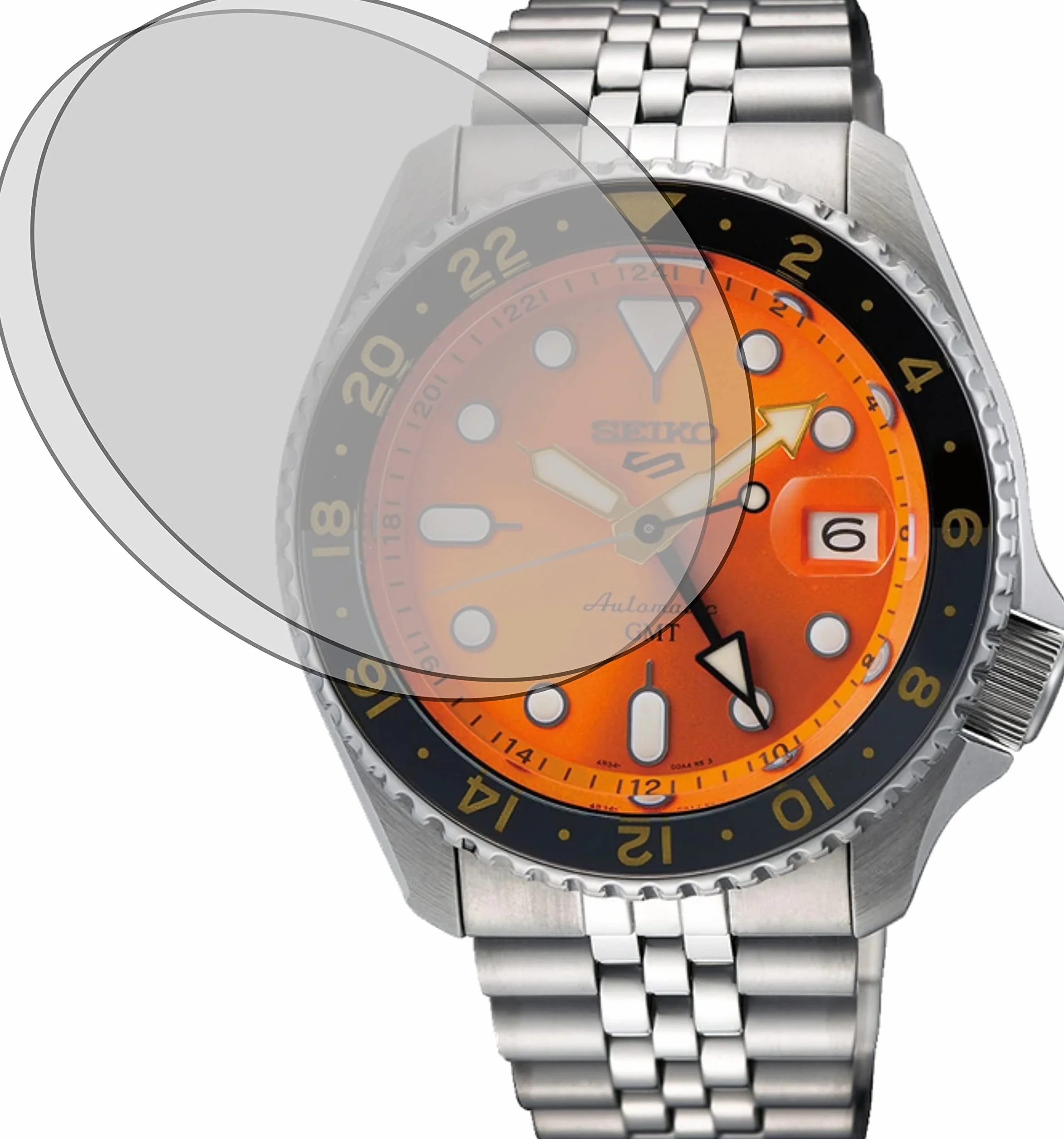 4ProTec | 2x folia ochronna na wyświetlacz przezroczysta do Seiko 5 Sports GMT