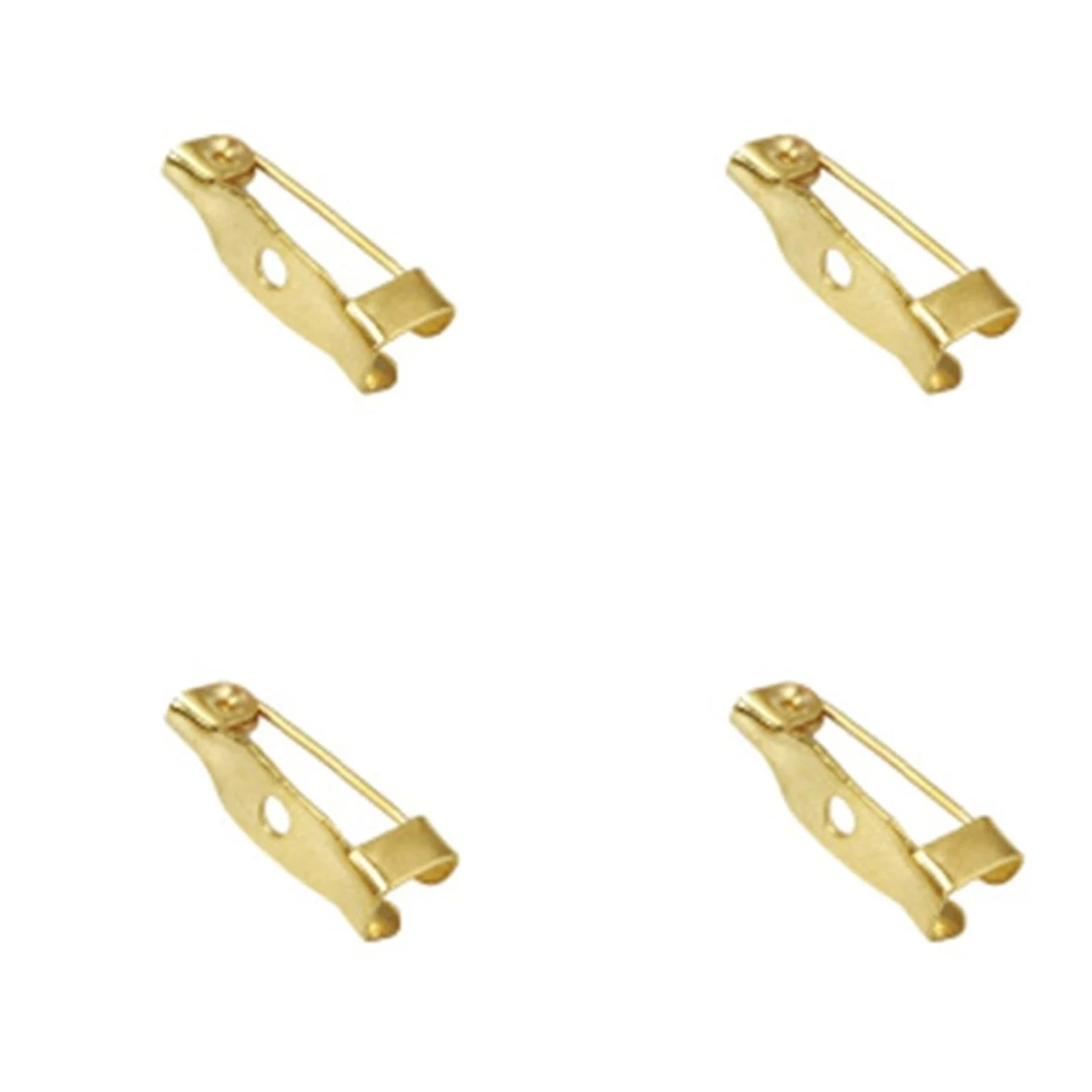 200 sztuk broszki Pin Backs klamra ustalenia szycia | DIY Biżuteria Pin Backs Z Powlekanym Ze Stali Nierdzewnej Wykończeniem Dla Bezpiecznego Zamka