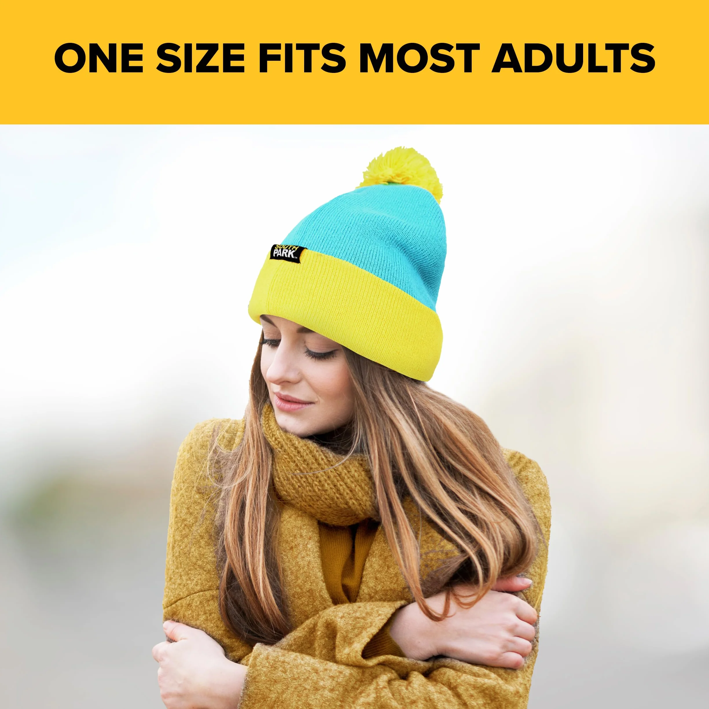 Concept One Czapka beanie Mężczyźni South Park Character Cosplay Headwear, Stan Marsh, Kyle Broflovski, Eric Cartman, and Kenny Mccormick Designs