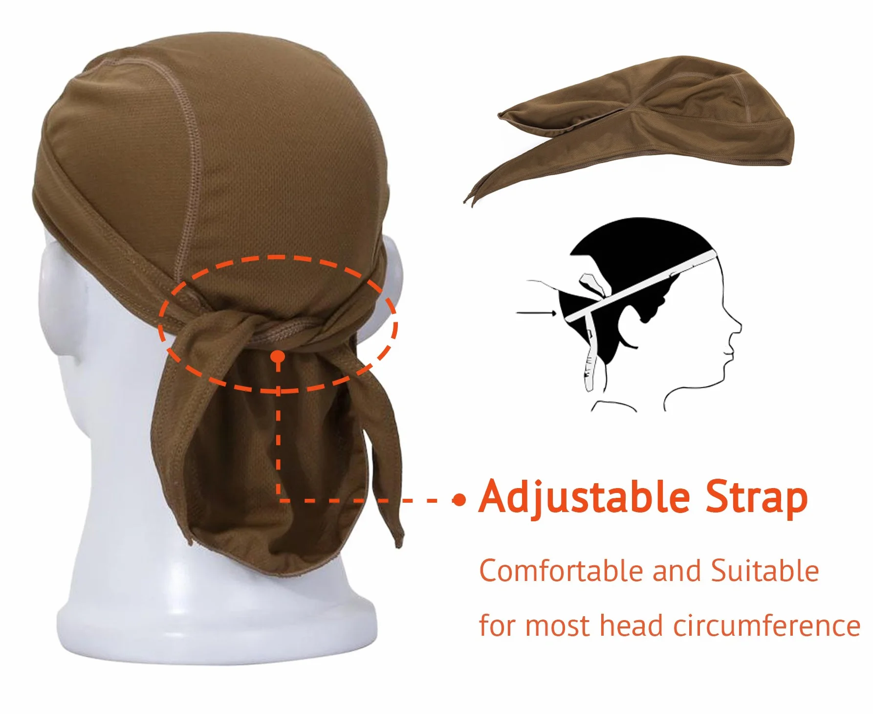 HASAGEI Sports Bandana Cap męska damska bandana bandana czapka czapka