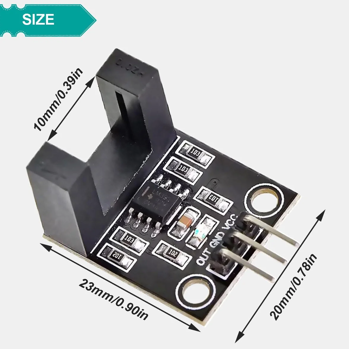 LM393 Fotoelektryczny czujnik H2010, 5 szt., fotoelektryczny czujnik podczerwieni z przeciwnym liczeniem, moduł czujnika prędkości silnika z kablem enkodera