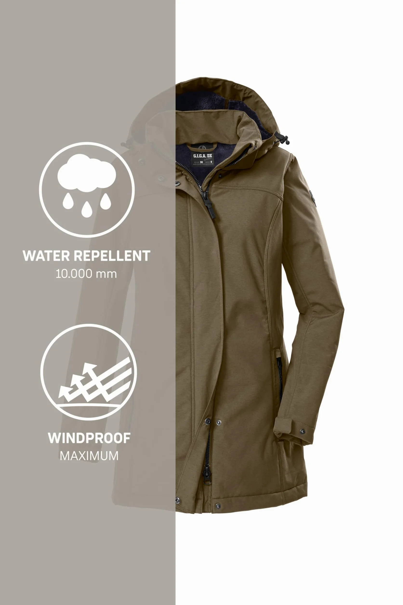 G.I.G.A. DX Parka softshell z odpinanym kapturem Kobiety Gw 36 Wmn Sftshll Prk