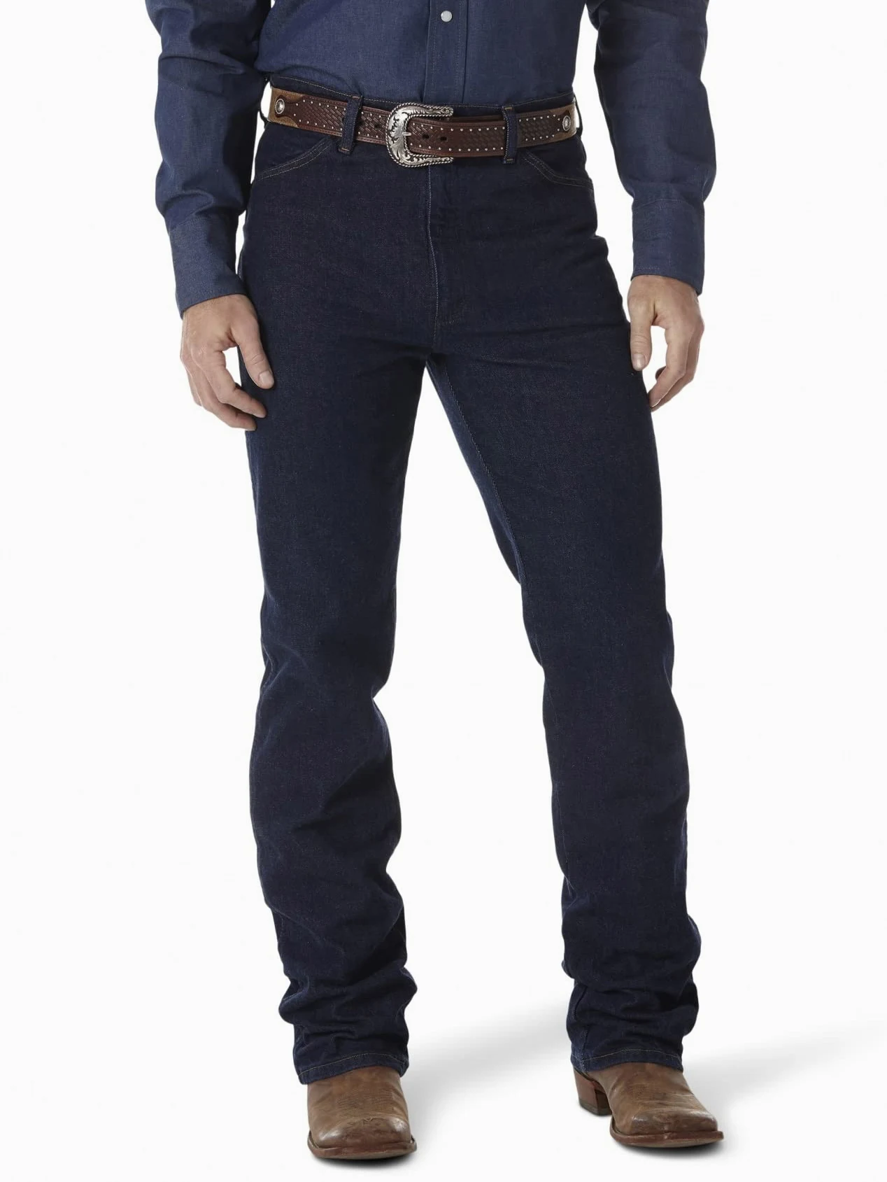 Wrangler Męskie dżinsy o kroju kowbojskim ze stretchem, slim fit