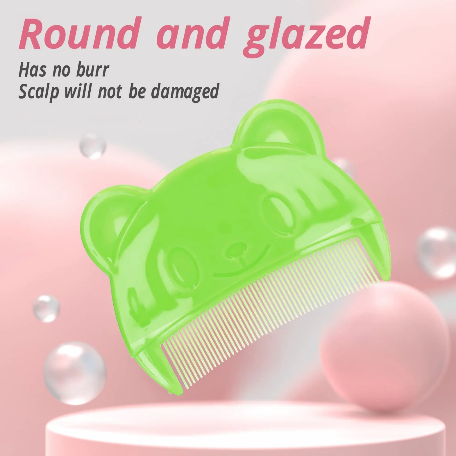 Szczotka do Kąpieli dla Dzieci, Szczotka do Kołyski Oraz Grzebień, Miękka Baby Bath Silicone Brush Set z Cradle Cap Bristle Brush i Pudełko do Przechowywania Idealny dla Noworodków i(Zielony)